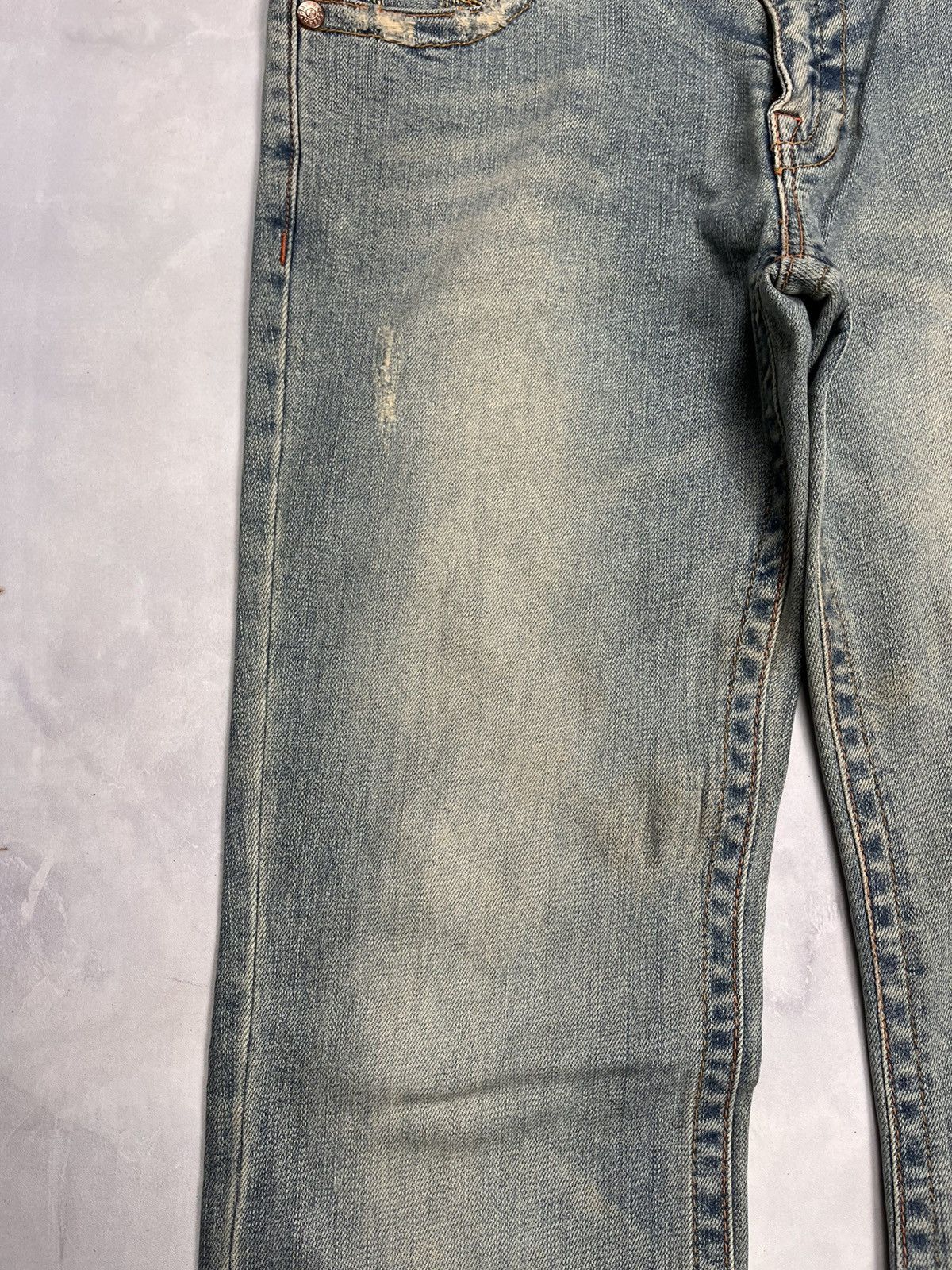 Japanese Brand JoyJean Flared Denim Pants Embroidery Size US 32 / EU 48 - 4 Thumbnail