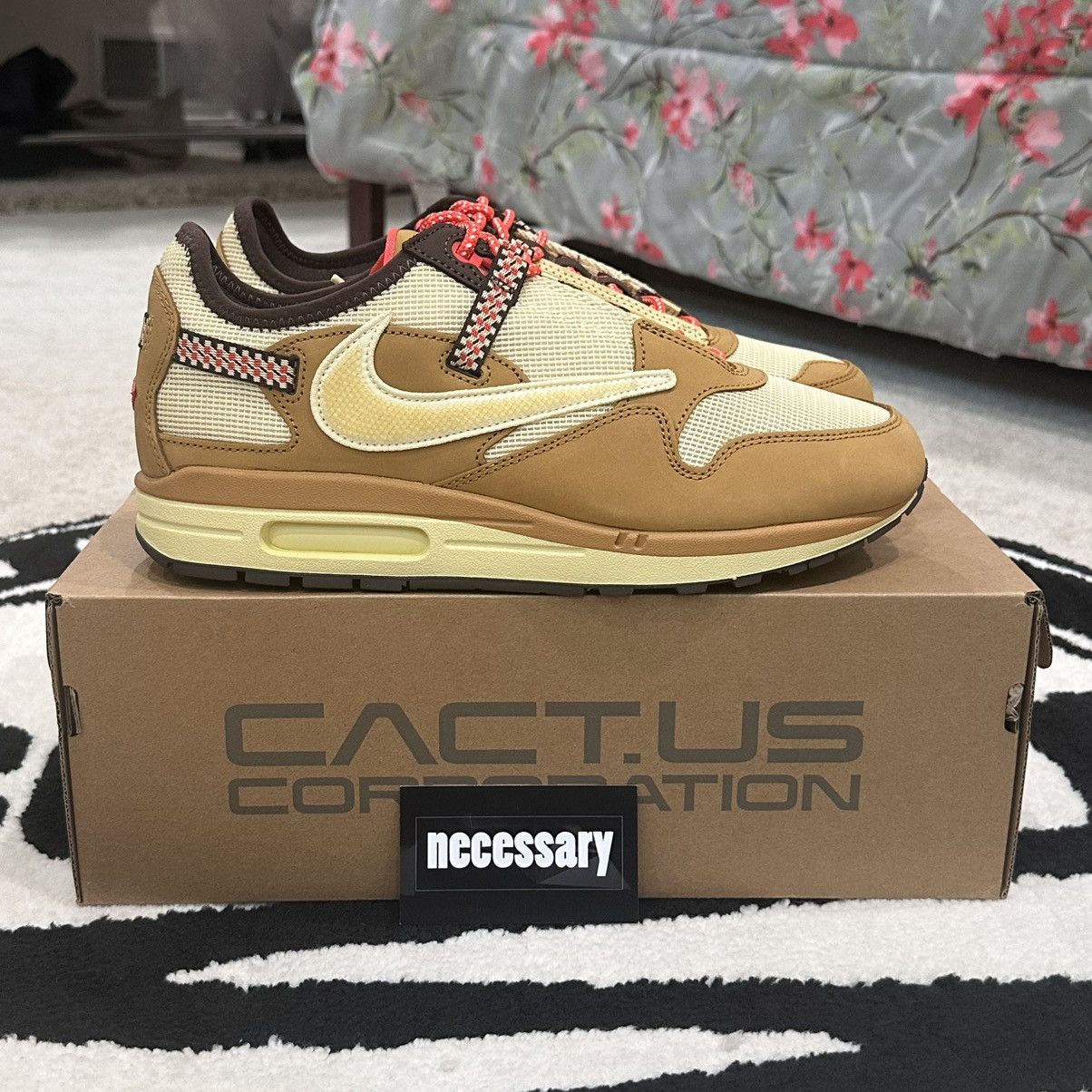 Nike × Travis Scott Travis Scott Nike Air Max 1 “Wheat” Size US 11 / EU 44 - 8 Thumbnail