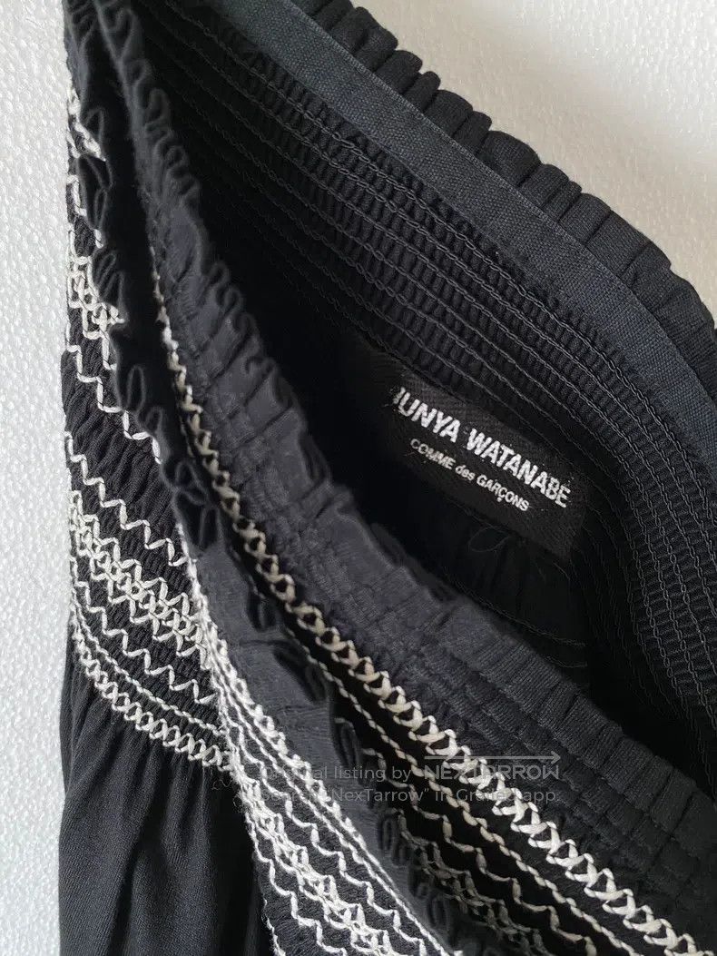 Junya Watanabe Junya Watanabe size F Embroidered pleated one-piece tie-wr Size 23" - 8 Thumbnail