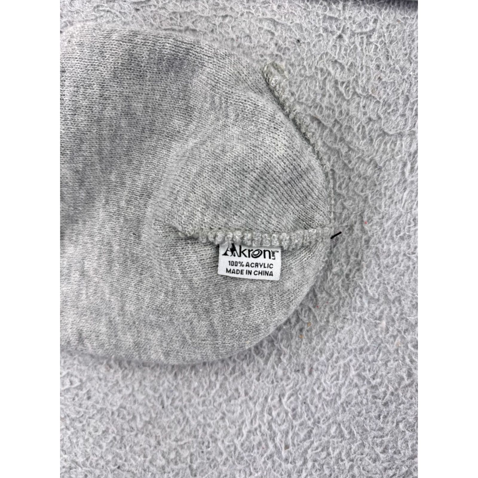Vintage Talking Angels Beanie Womens One Size Gray 100% Acrylic Snow Ski Winter Hat Cap Beanie Size ONE SIZE - 5 Thumbnail