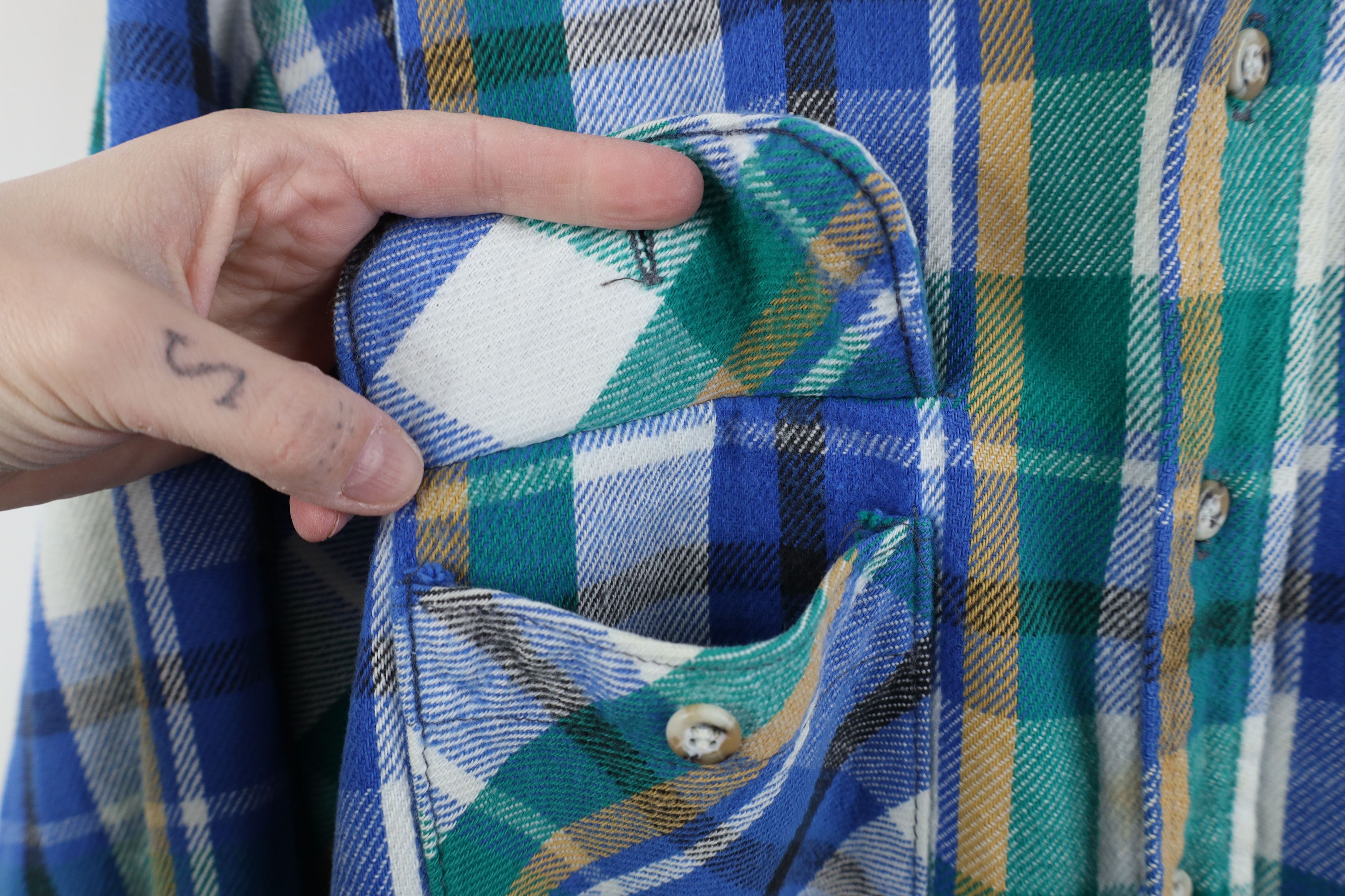 FiveBrother Vintage 90s Five Brother Heavy Flannel Button Shirt USA Size US L / EU 52-54 / 3 - 5 Thumbnail