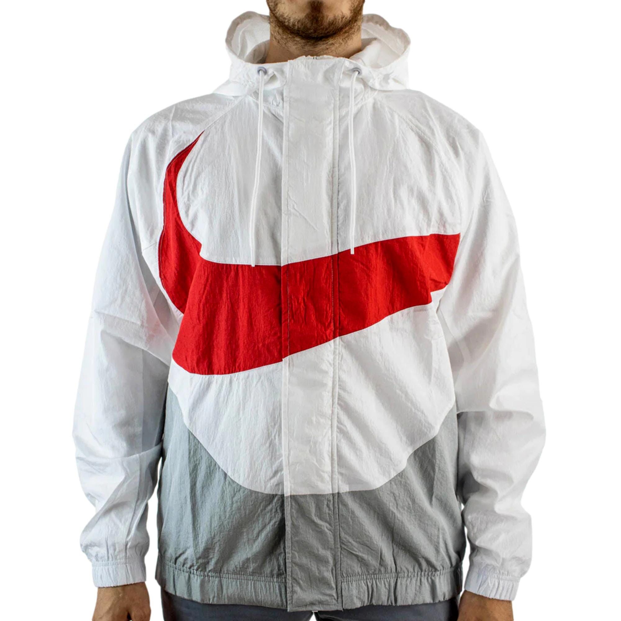 Nike Sportswear Swoosh Woven Lined Jacket White DD5967-100 Size US M / EU 48-50 / 2 - 1 Thumbnail
