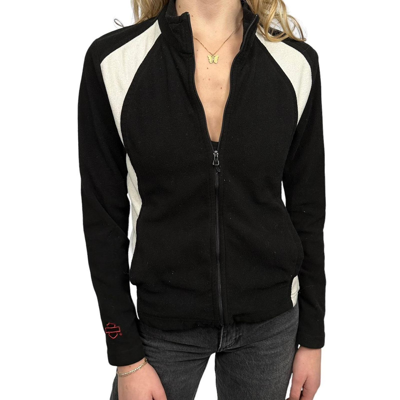 Harley Davidson Vintage Woman’s Harley Davidson Fleece Zipup Size M / US 6-8 / IT 42-44 - 1 Thumbnail