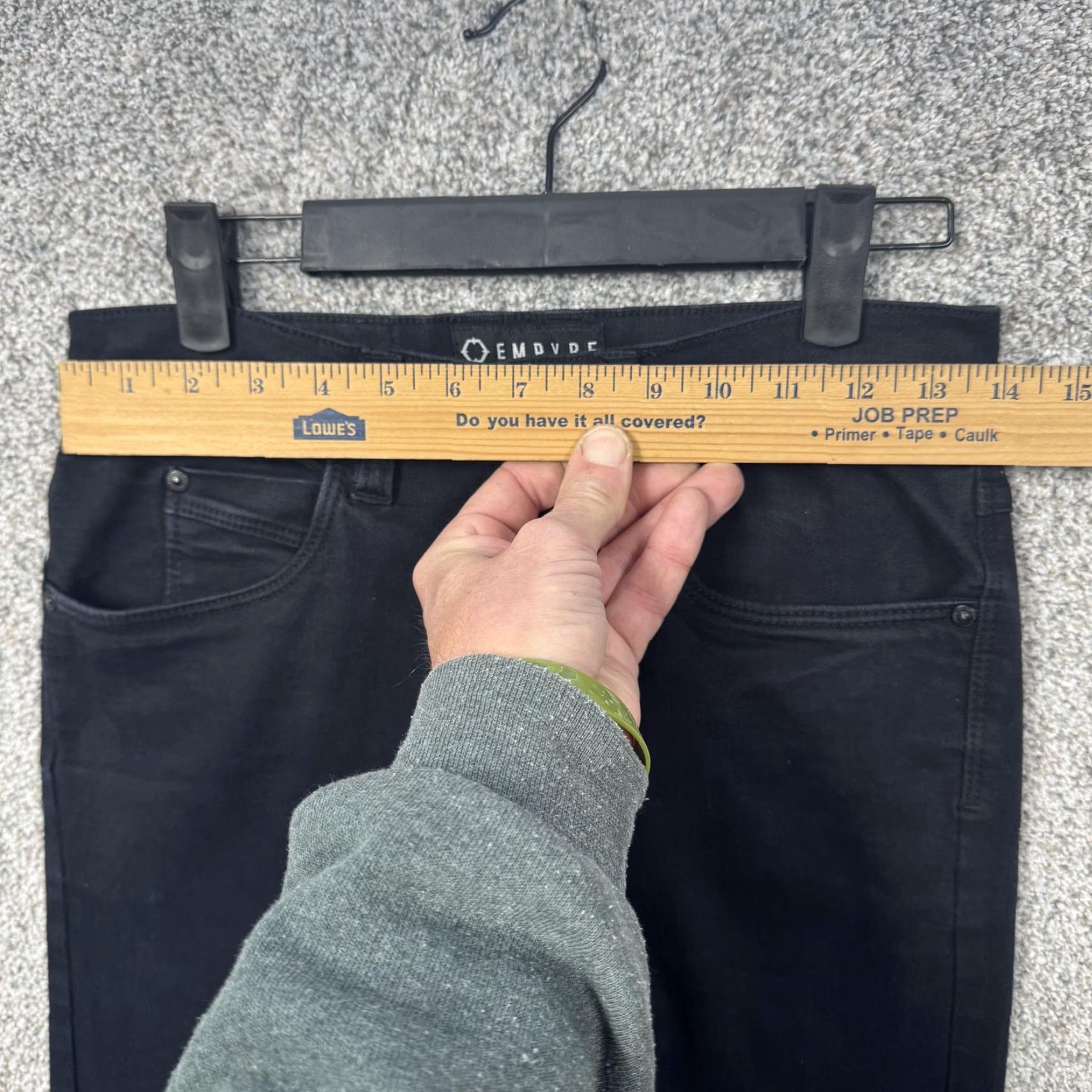 Empyre Empyre Recoil Jeans 28 Black Low Rise Skinny Stretch Dark Denim Sleek Streetwea Size 28" / US 6 / IT 42 - 2 Thumbnail