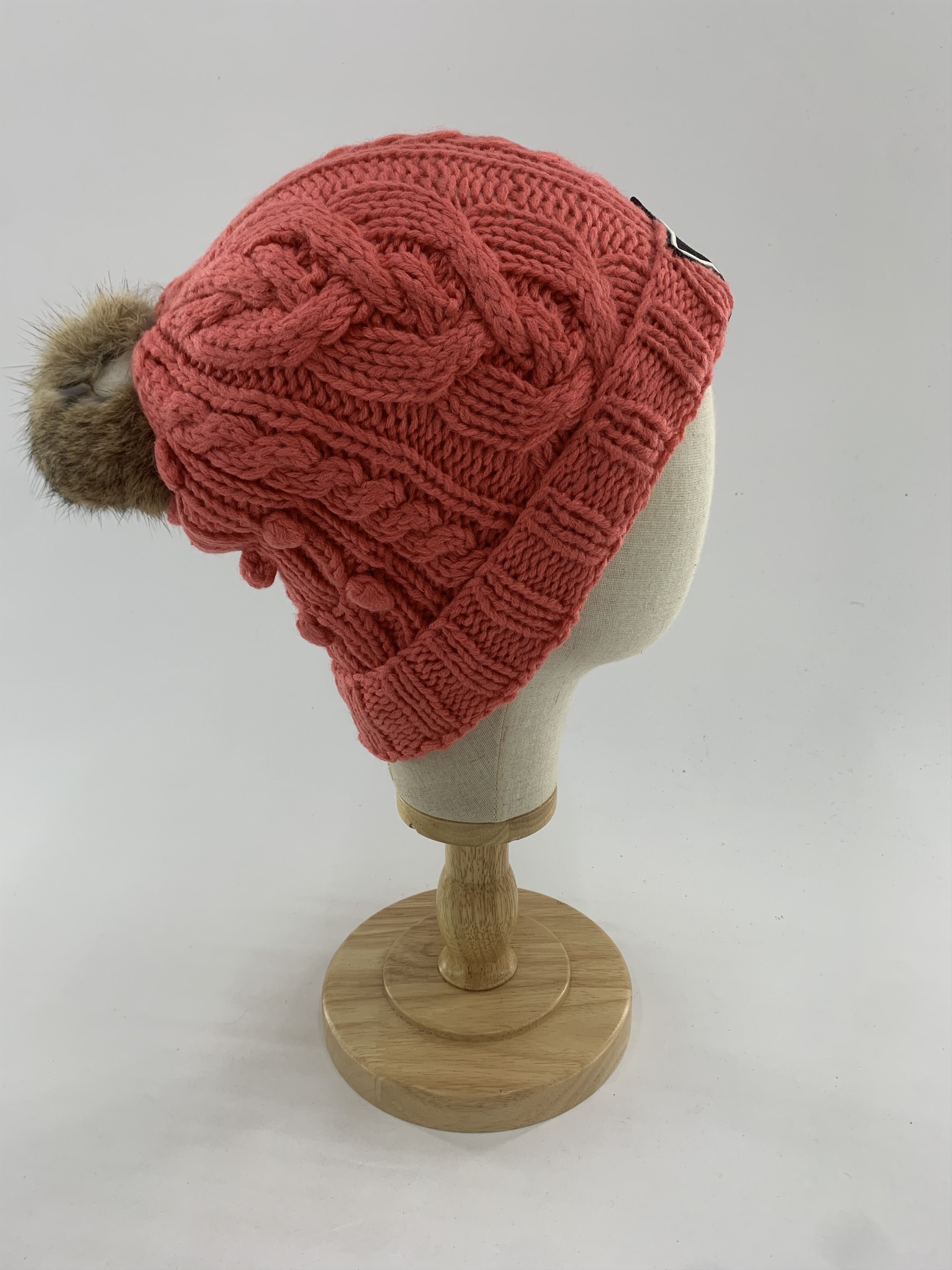 Vintage Vintage Beanie Cable Knitted Hat Snowcap Size ONE SIZE - 4 Thumbnail