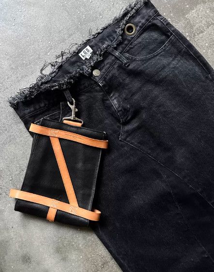 Masaki Matsushima Masaki Matsushima 90s Architectural Series Leather Waist Bag Size ONE SIZE - 5 Thumbnail