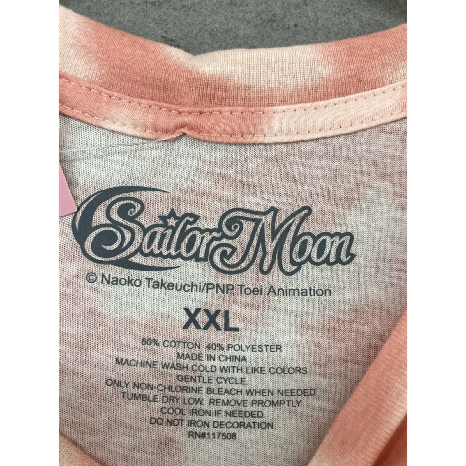 Pinko VINTAGE Sailor Moon TShirt Womens 2XL Pink Tie Dye Graphic Print Shirt Womens XXL Pink Tie Dye Sailor Moon Moon Size XXL / US 16-18 / IT 52-54 - 3 Thumbnail