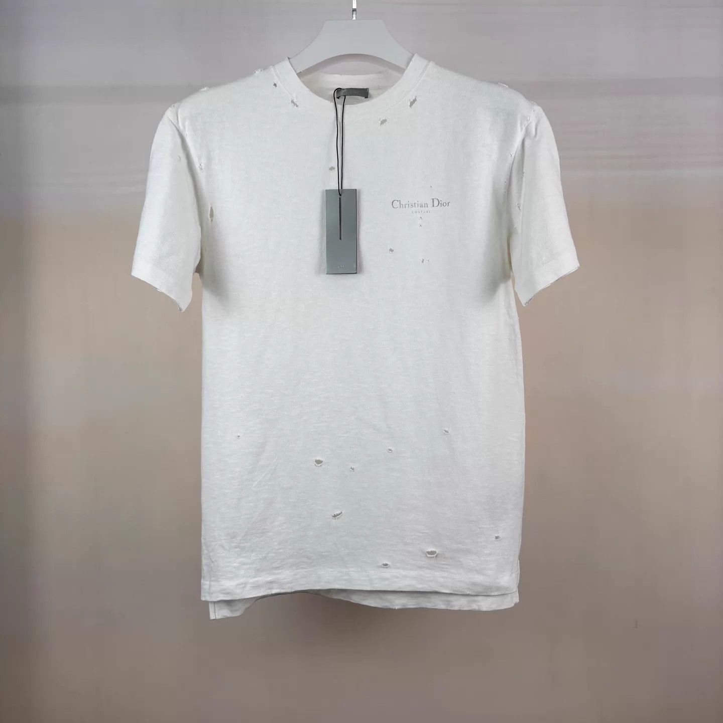 Dior Dior Distressed Logo Print Short Sleeve Tee XS Size US XS / EU 42 / 0 - 1 Thumbnail