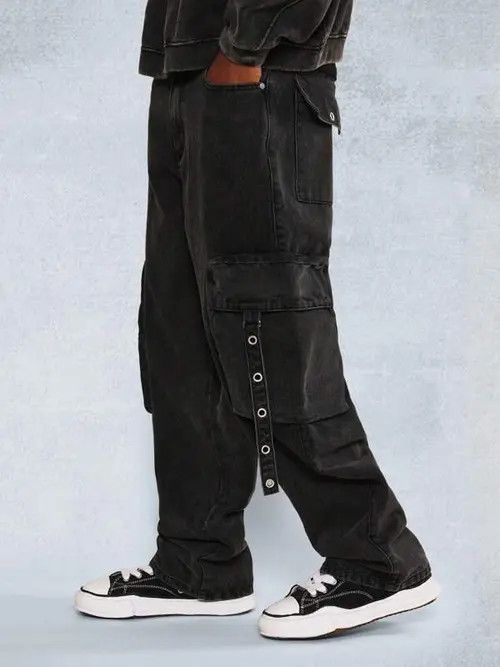 Japanese Brand y2k baggy cargo hiphop Faded pants Size US 32 / EU 48 - 3 Thumbnail
