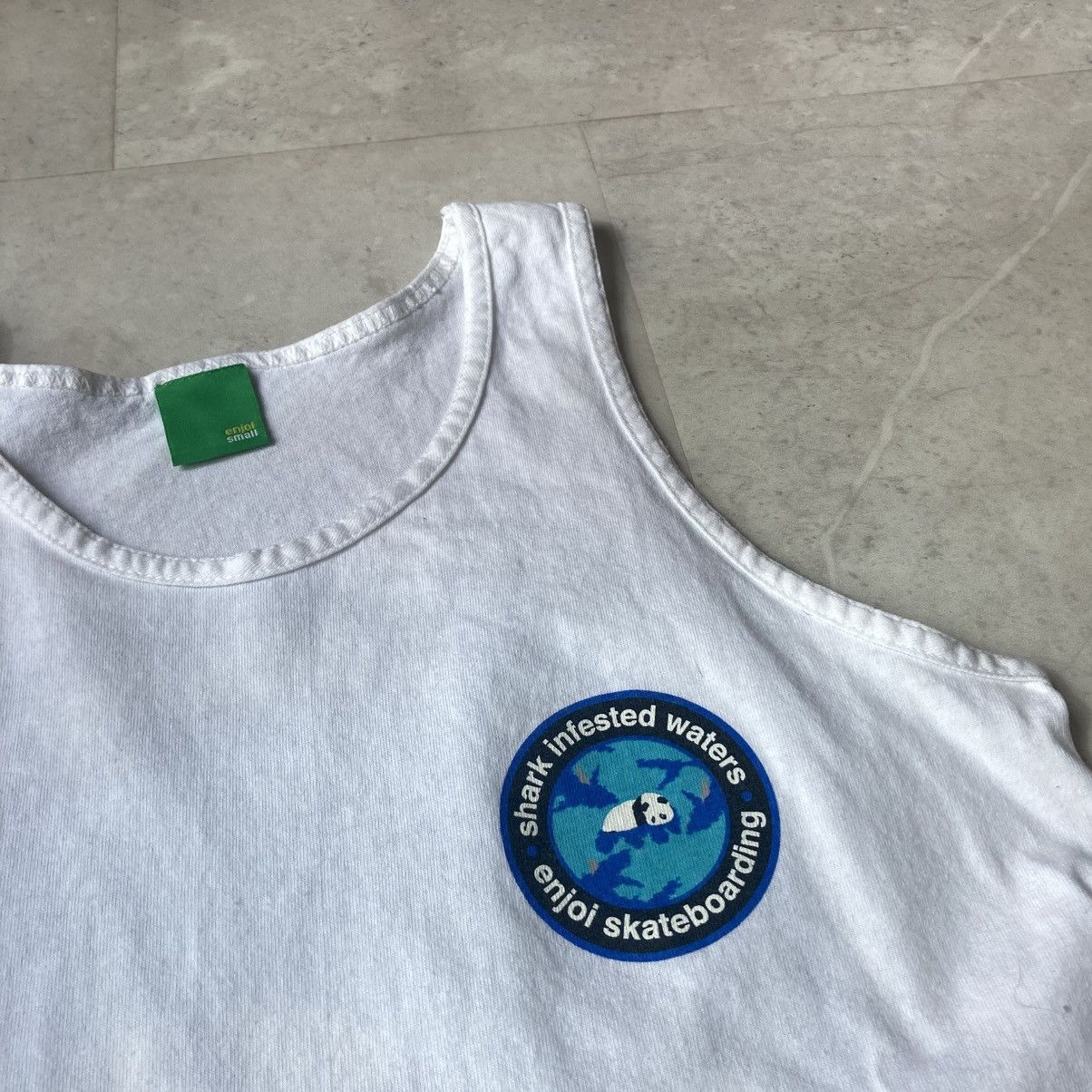Enjoi vintage enjoi skateboards shark infested waters tank top Size US S / EU 44-46 / 1 - 3 Thumbnail