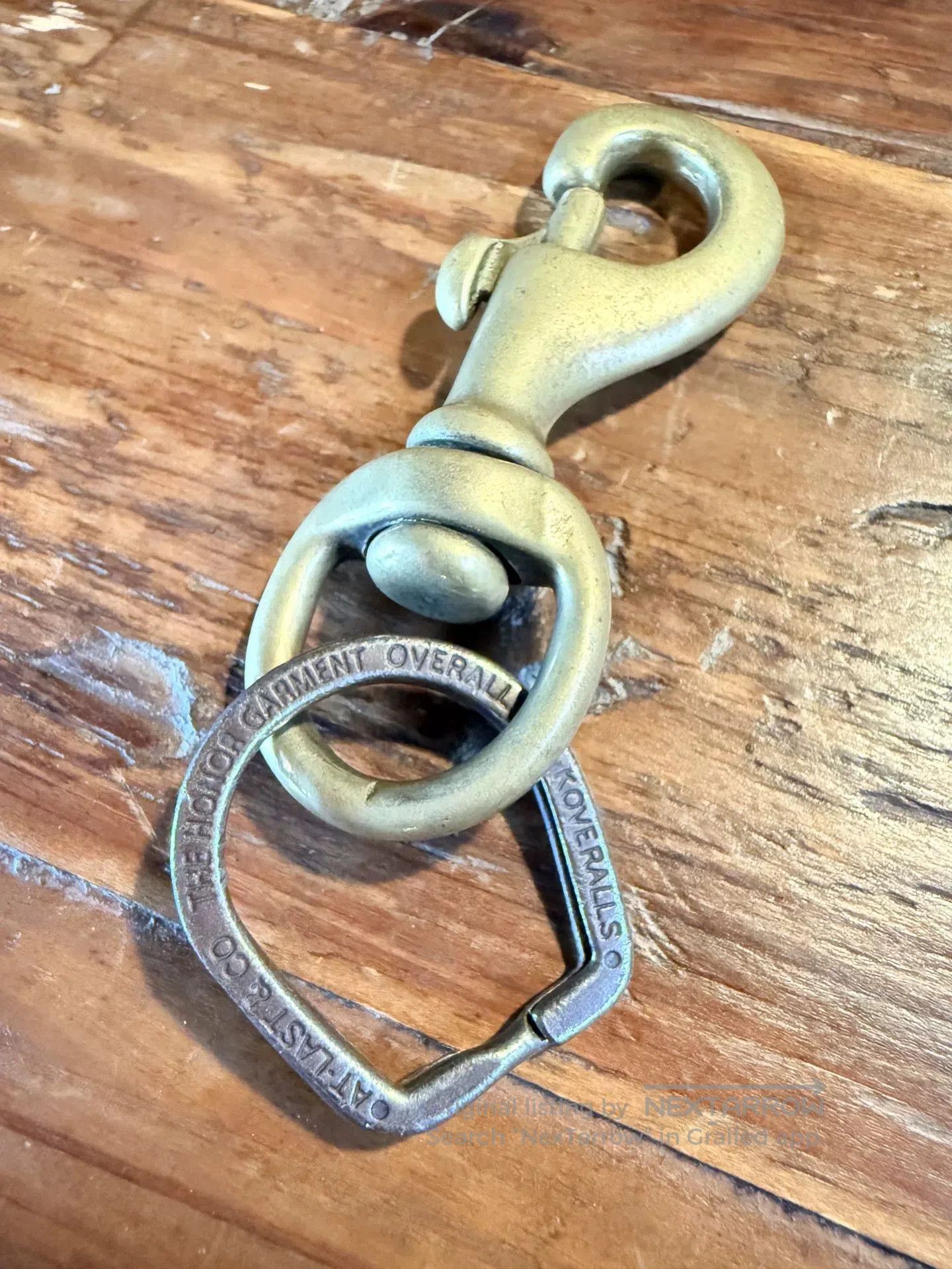 At Last & Co At Last&Co Timeworn Brass Keychain. Size ONE SIZE - 2 Thumbnail
