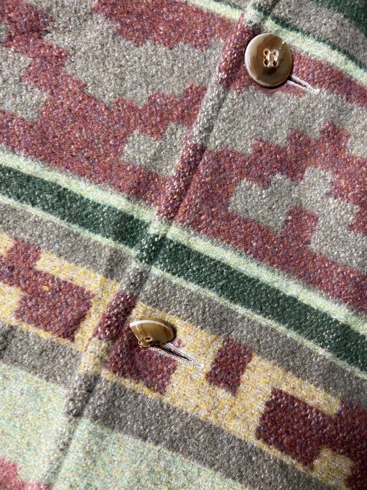 Japanese Brand British Khaki by Robert Aghton Patterned Wool Jacket (167) Size US S / EU 44-46 / 1 - 6 Thumbnail