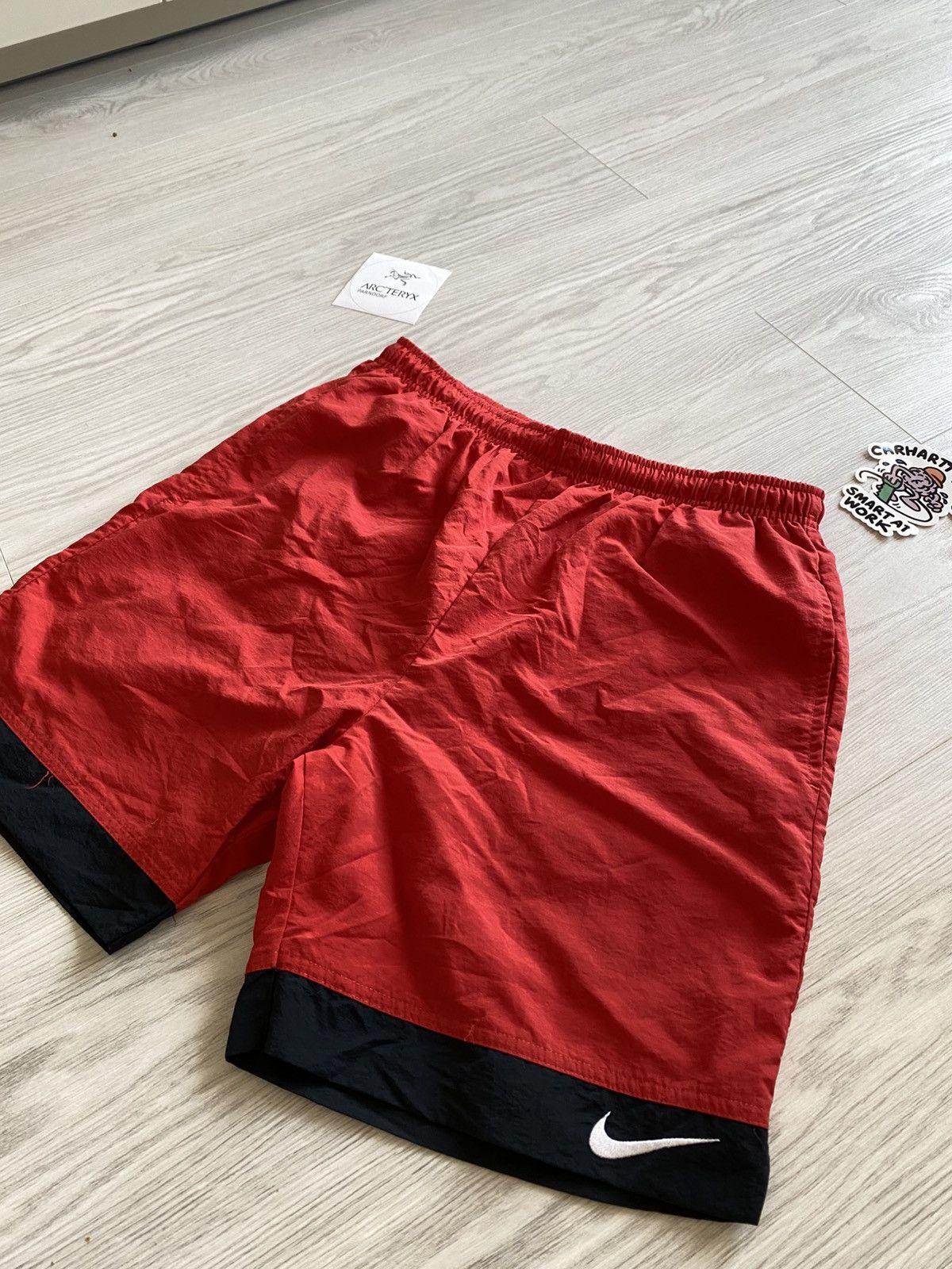 Nike × Vintage Vintage Nike Nylon Shorts Size US 34 / EU 50 - 2 Thumbnail