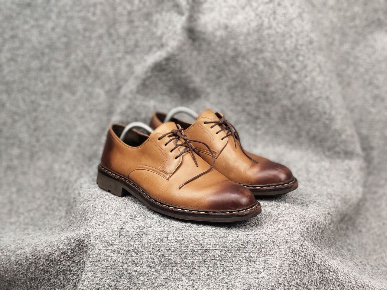Designer × Mephisto Mephisto Brown Derby Classic Mens Lace Up Shoes Size US 11 / EU 44 - 4 Thumbnail