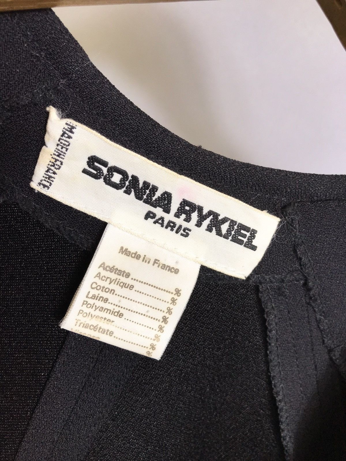 Designer × Sonia Rykiel × Vintage Sonia Rykiel Paris Black Gold Button Womens Jacket France Size M / US 6-8 / IT 42-44 - 6 Thumbnail