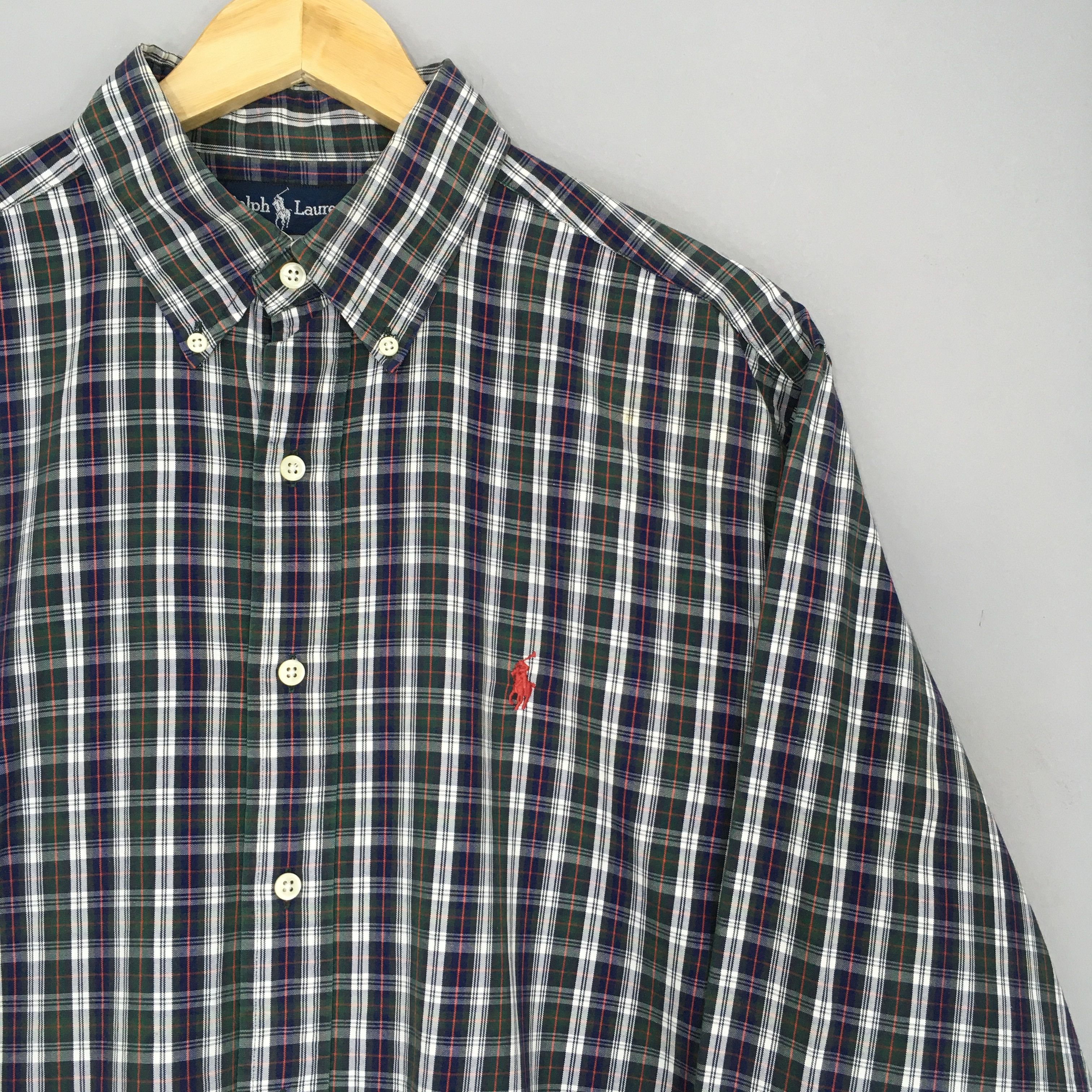 Polo Ralph Lauren Vintage Ralph Lauren Plaid Flannel Shirt XLarge Size US XL / EU 56 / 4 - 2 Thumbnail