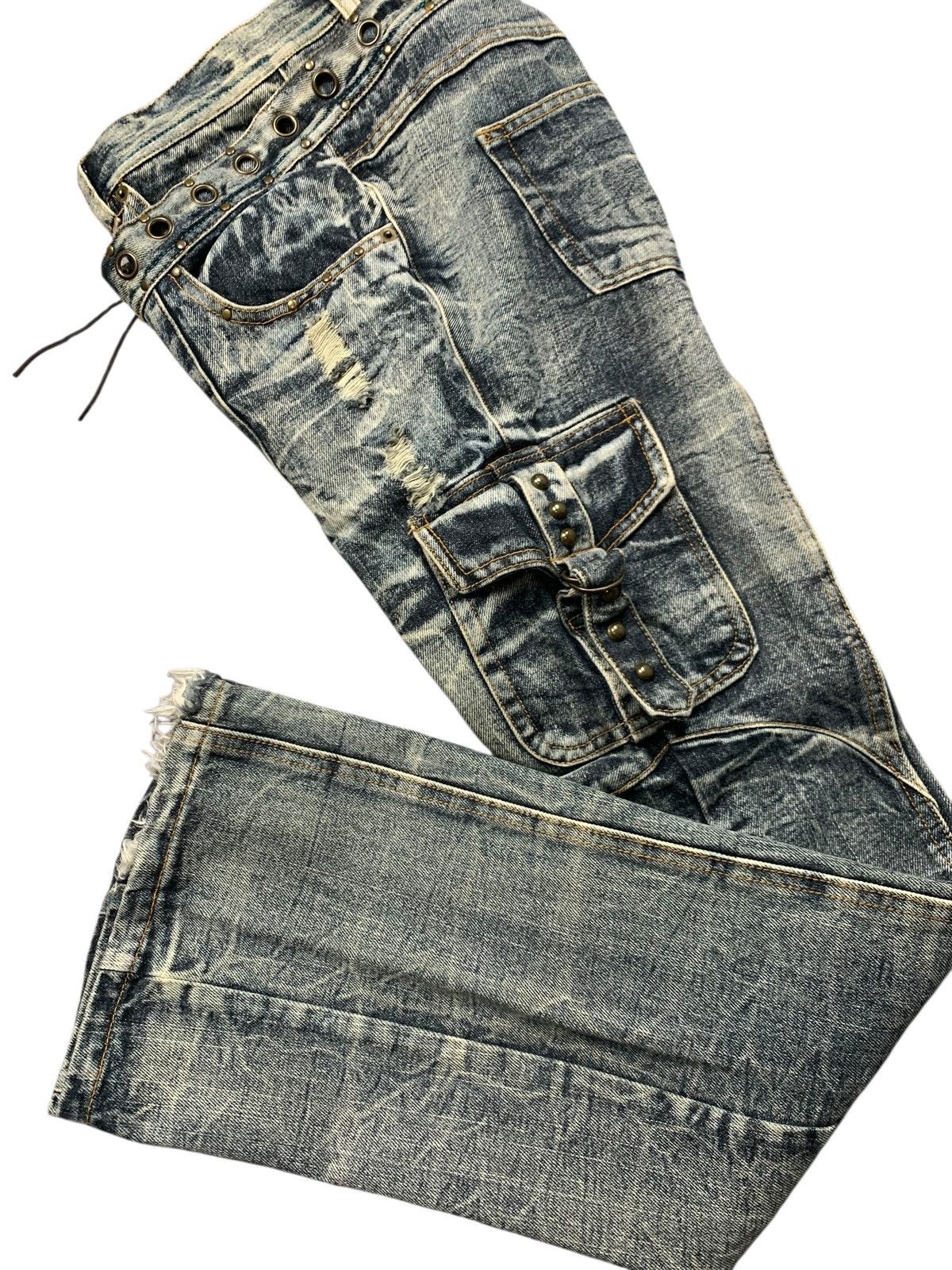 LOWBOX Y2k LOWBOX double waist flared seditionaries 3D pocket ifsix Size US 30 / EU 46 - 11 Thumbnail