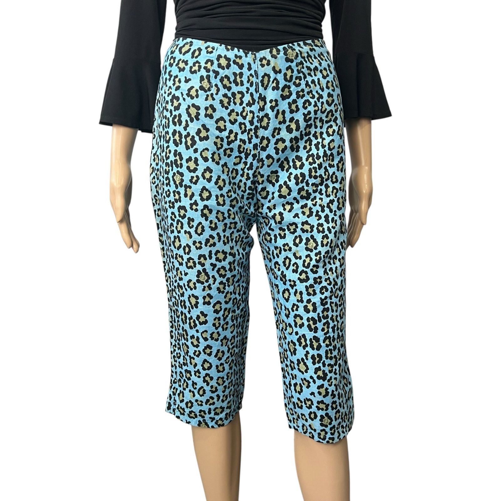 Fendi Fendi Vintage Leopard Print Capris Size 26" / US 2 / IT 38 - 3 Thumbnail
