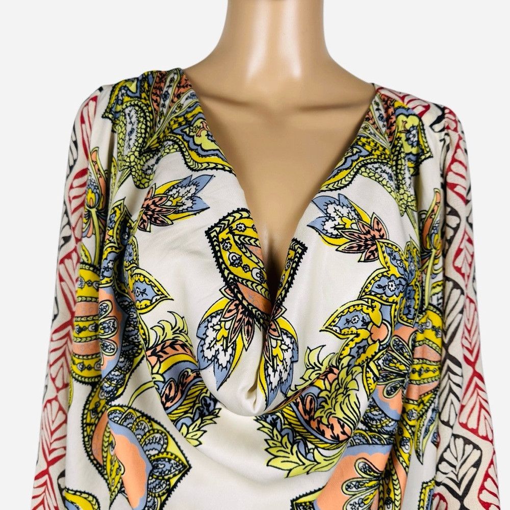 Free People Free People Aleena Printed Long Sleeve Blouse Size S Size S / US 4 / IT 40 - 4 Thumbnail