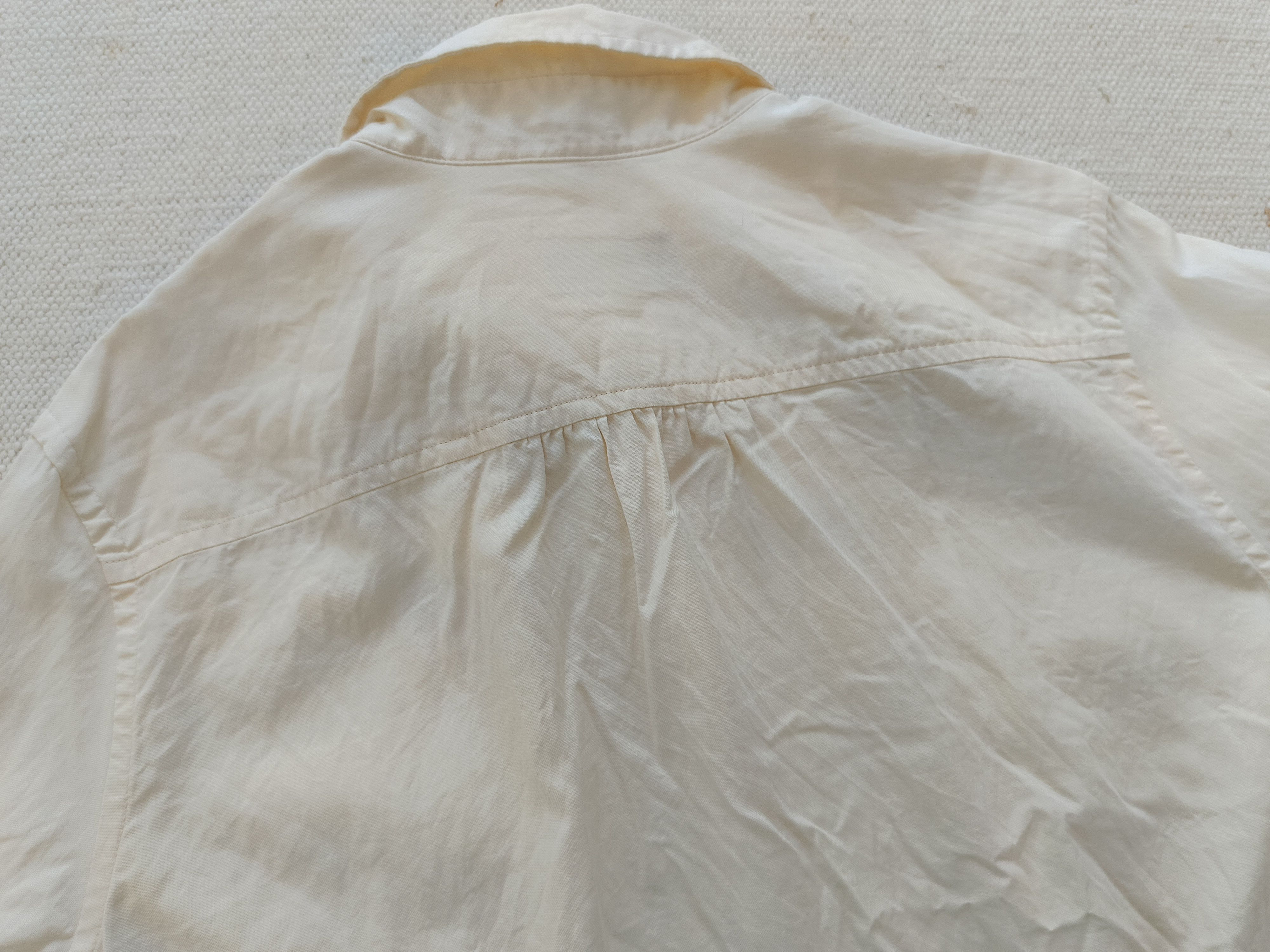 A.P.C. APC A.P.C. Romania 34 plain ivory white ladies shirt Size XXS / US 00 / IT 34 - 17 Thumbnail