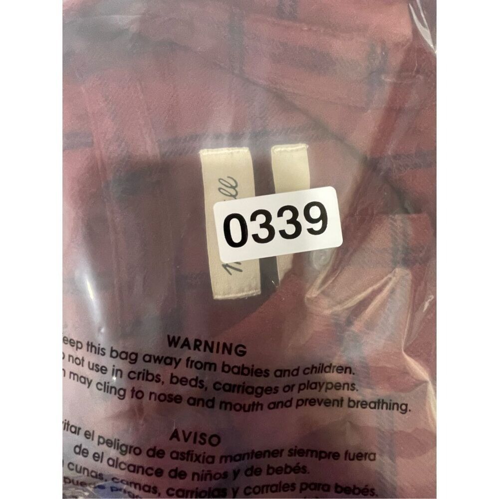 Madewell Madewell Women’s Perfect Fit Button-Up Plaid Shirt Red Navy Size L / US 10 / IT 46 - 8 Thumbnail