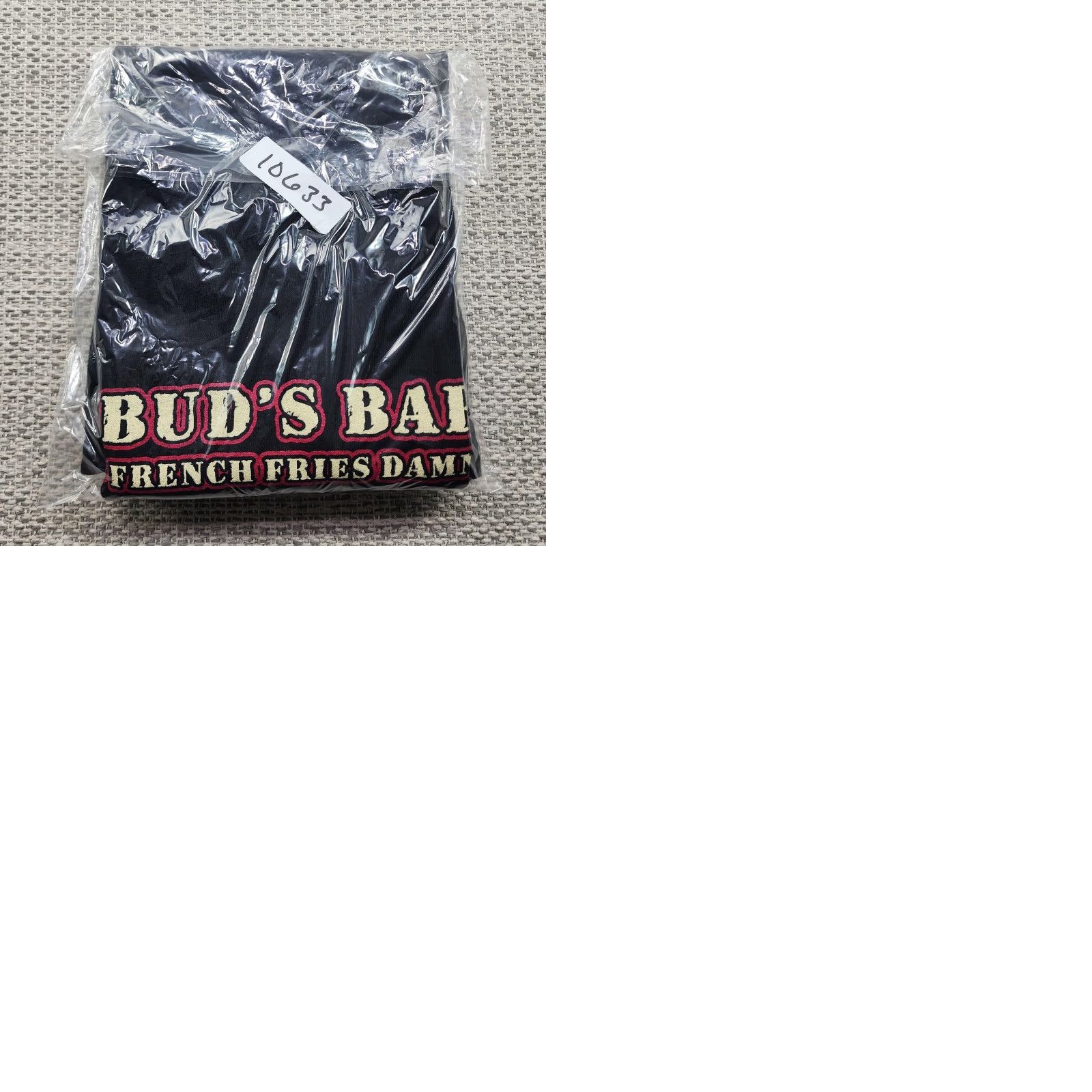 Anvil Buds Bar Shirt Mens XL Black Pocket Graphic Beer Booze Burgers Anvil Cotton Shirt Mens XL Black Pocket Graphic Tee Buds Bar Graphic Tee Size US XL / EU 56 / 4 - 9 Thumbnail