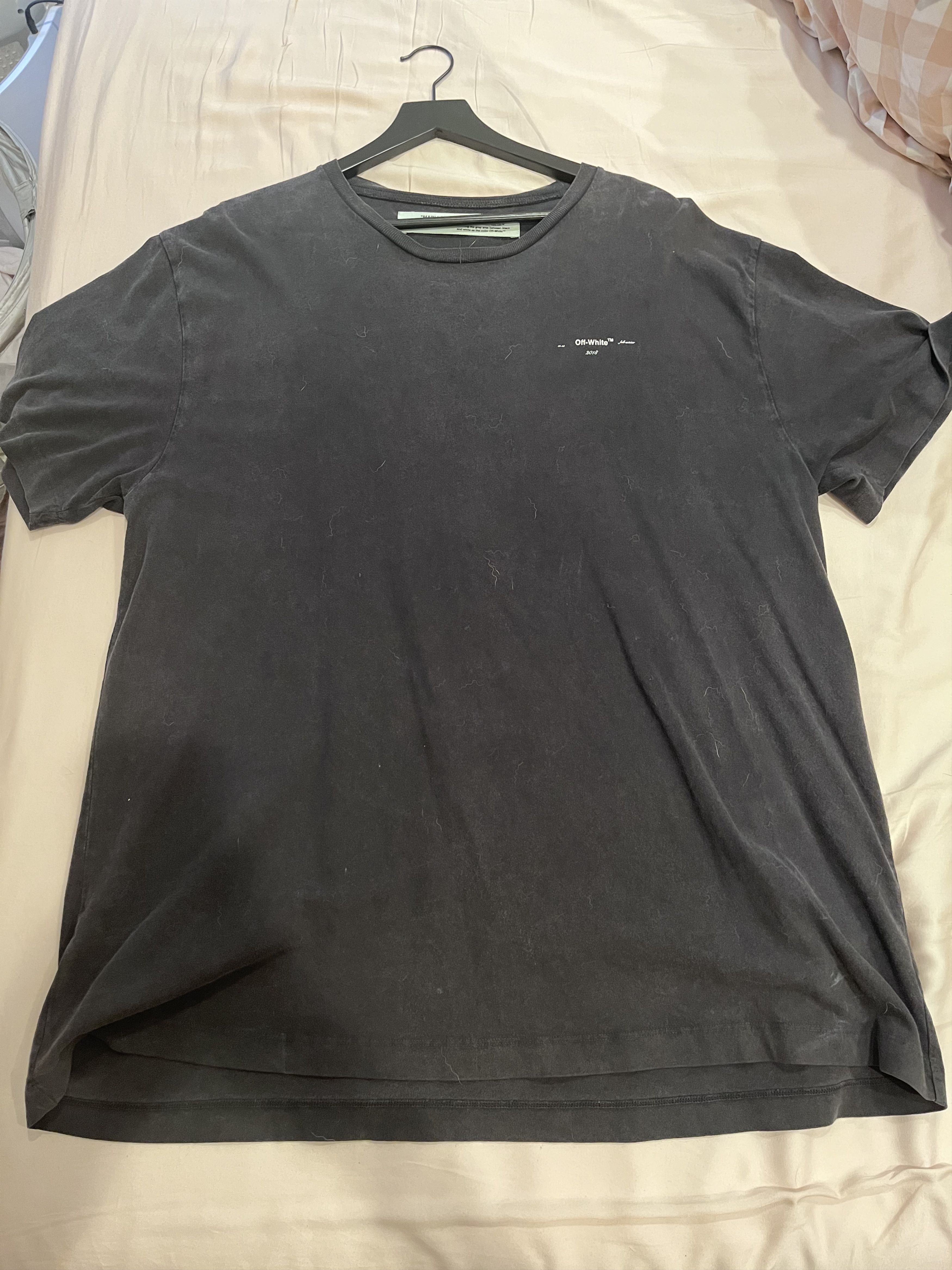 Temperature Maglia Off White 2018 Off-White Anthracite 3D Arrow