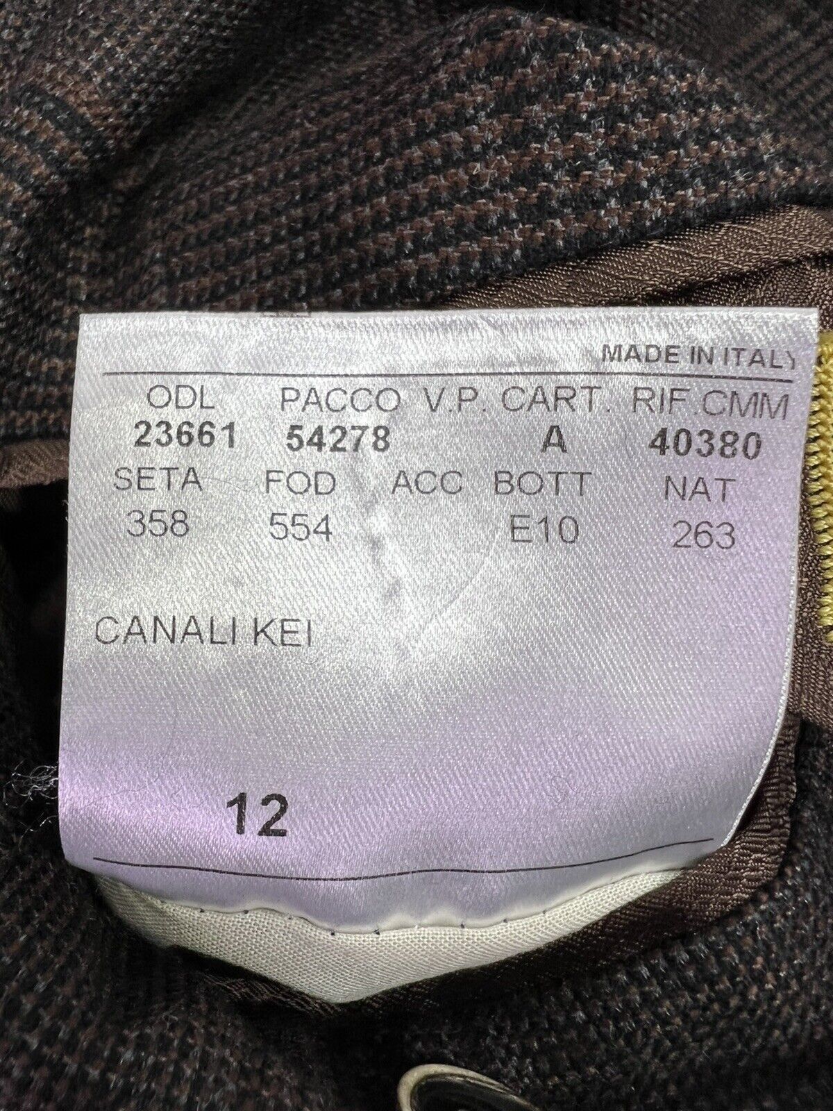 Canali Canali Kei cashmere/silk Size 50R - 9 Thumbnail