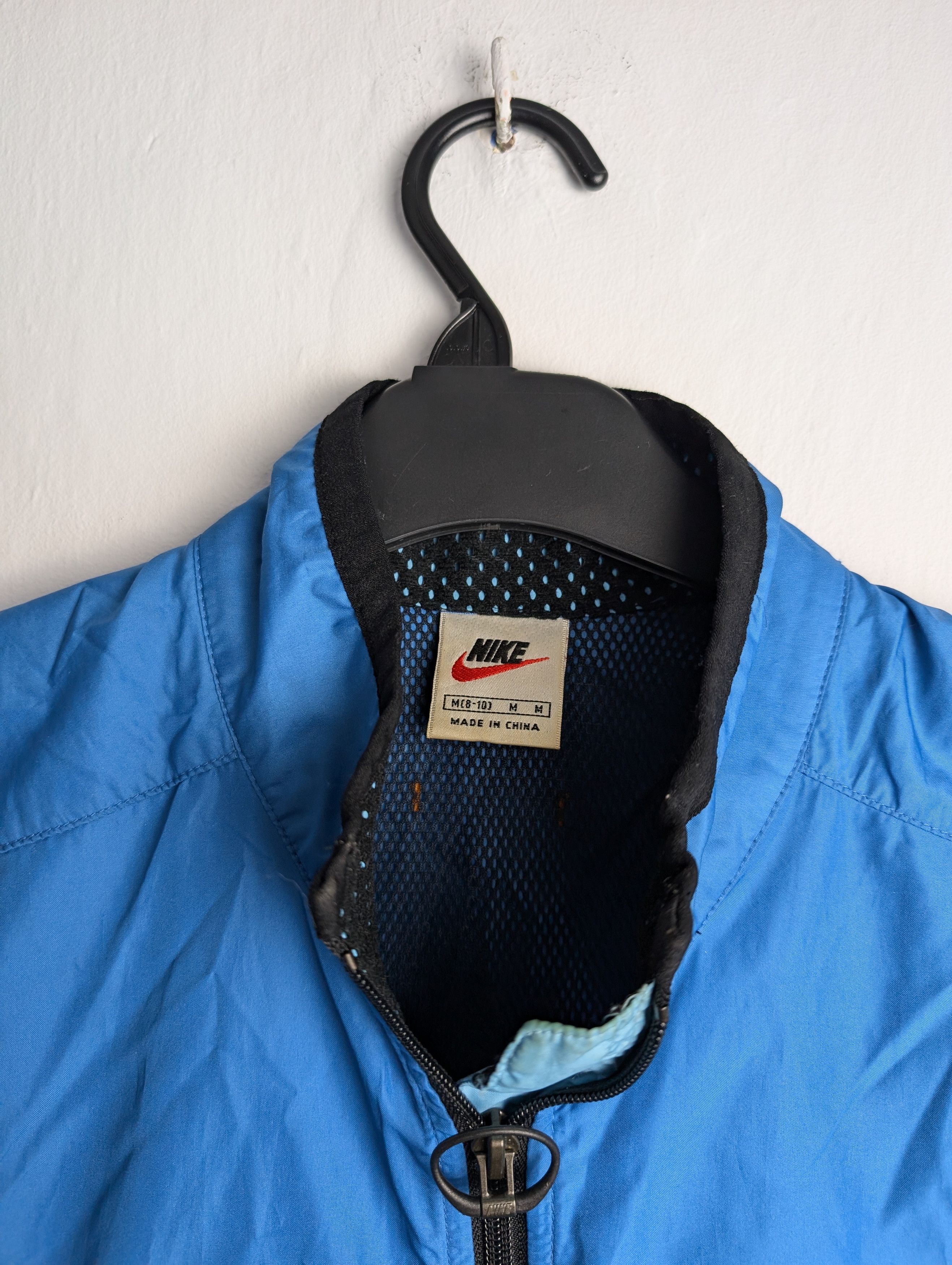 Nike × Vintage Vintage 90s Nike Windbreaker Full Zip Track Jacket Size US M / EU 48-50 / 2 - 4 Thumbnail