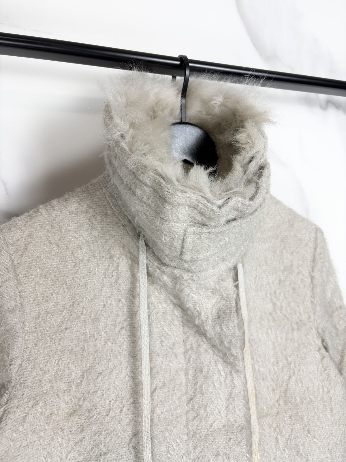 Helmut Lang AW00 Helmut Lang Fur Collar Mohair Astro Biker Jacket Parka Size US S / EU 44-46 / 1 - 4 Thumbnail