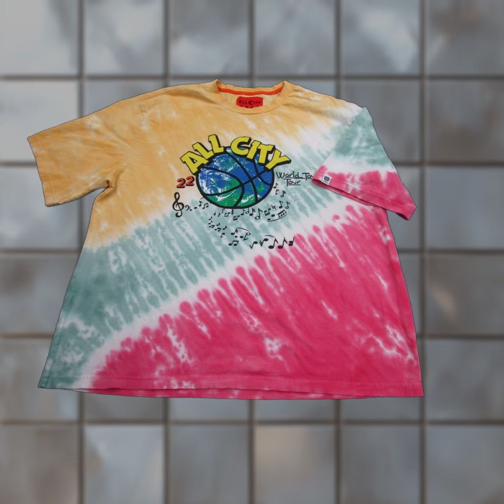 Just Don Just Don Shirt Mens 2XL Tie Dye All-City Basketball World Tour Boho Hippie Baggy Shirt Size US XXL / EU 58 / 5 - 1 Thumbnail