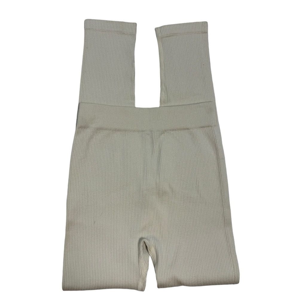 Zara NWT New ZARA Ivory Seamless Ribbed Leggings Size XS/S Size 25" / US 0 / IT 36 - 5 Thumbnail