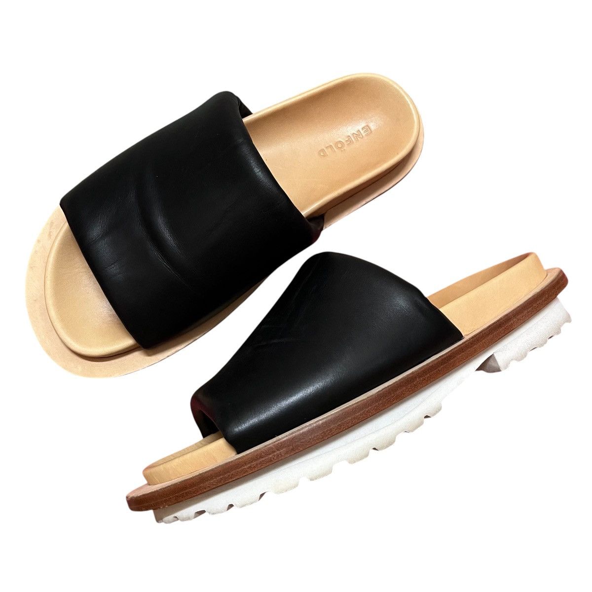 Designer × Japanese Brand Authentic Enfold Style Leather Sandal Size US 6.5 / EU 39-40 - 1 Thumbnail
