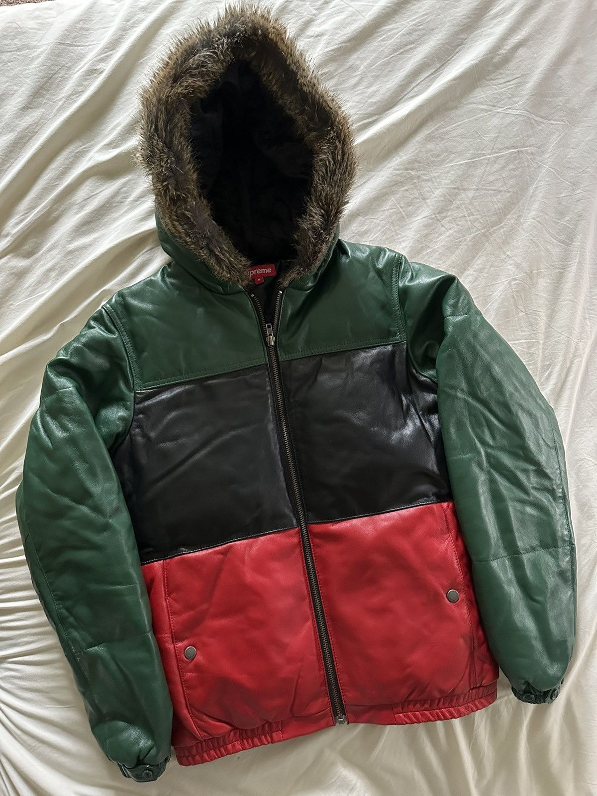 Supreme FW05 Supreme Leather Down Jacket | Grailed