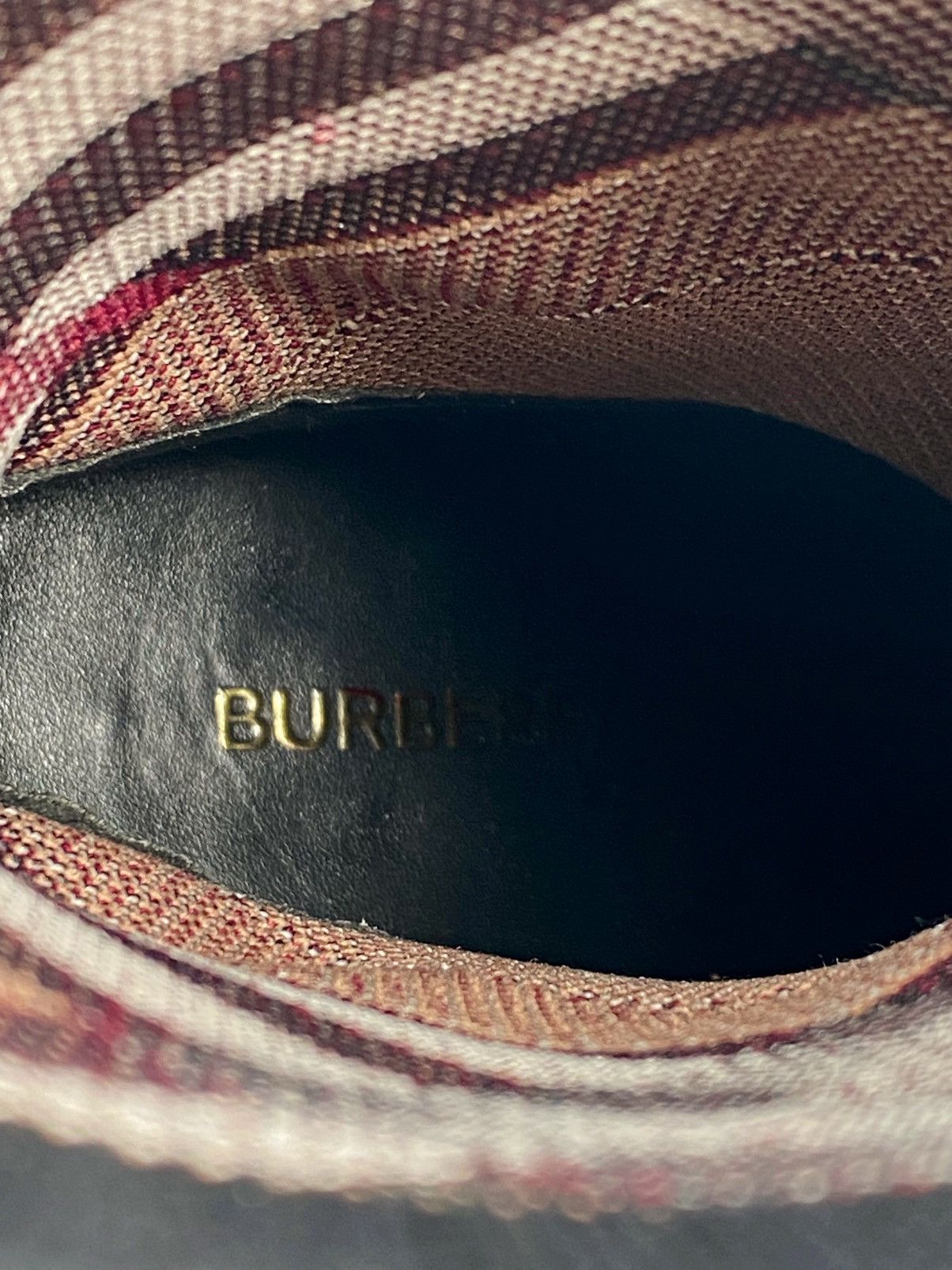 Burberry Burberry Square Toe Check Print Heel Booties size 37.5 Size US 7.5 / IT 37.5 - 11 Thumbnail