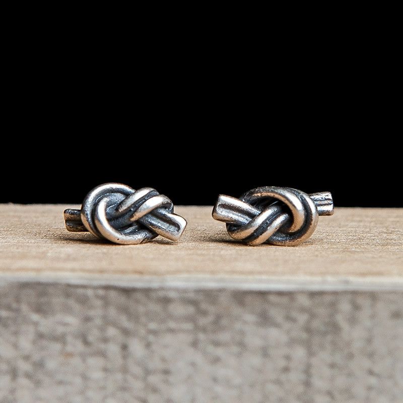 Diamond Earrings x Jewelry Crazy Earrings One Pairs Chrome Jewelry in Silver, Men's