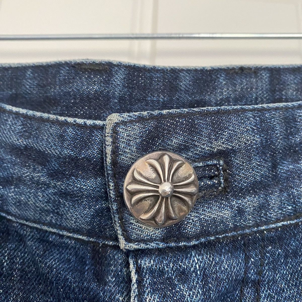 Chrome Hearts Chrome Hearts Cross Patch Denim Shorts Size US 29 - 3 Thumbnail