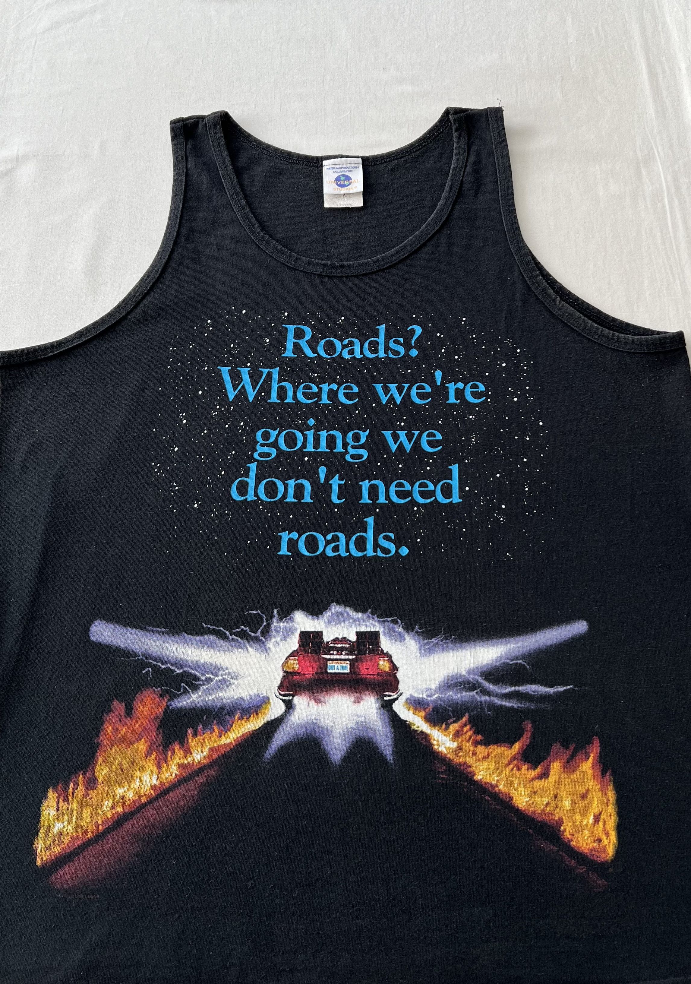 Universal Studios Vintage 90s Back to the Future Movie Tank Top T-shirt Size US L / EU 52-54 / 3 - 5 Thumbnail