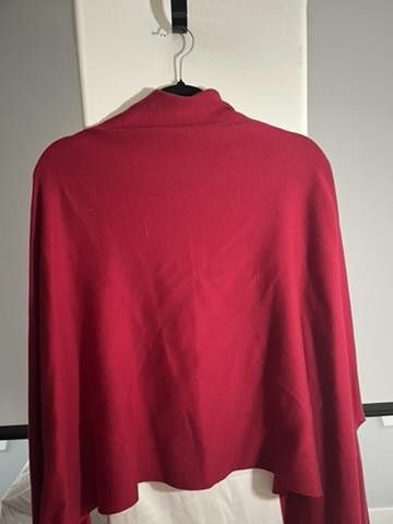 Chicos Chico's One Size Cozy Red Cardigan Sweater Size XS / US 0-2 / IT 36-38 - 3 Thumbnail