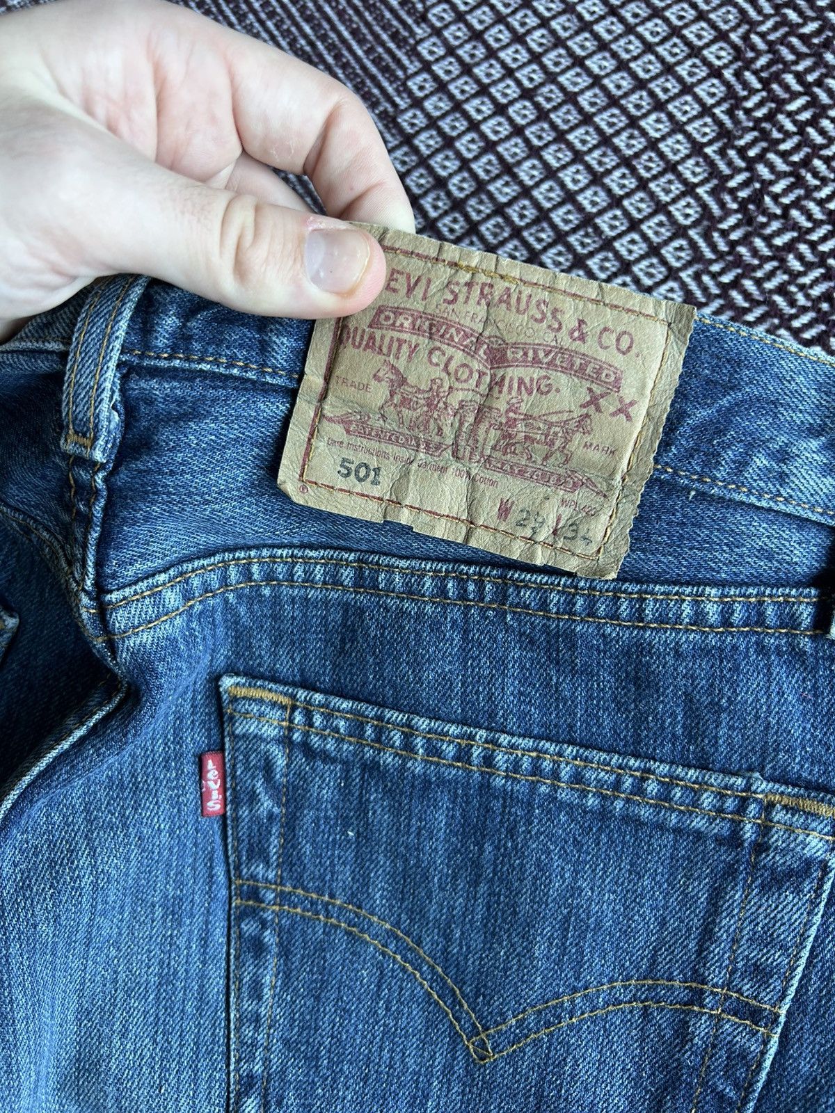 Jean × Levi's × Vintage Vintage Levis 501 Cotton 90s Streetwear Jeans Size W29 L34 Size US 29 - 6 Thumbnail