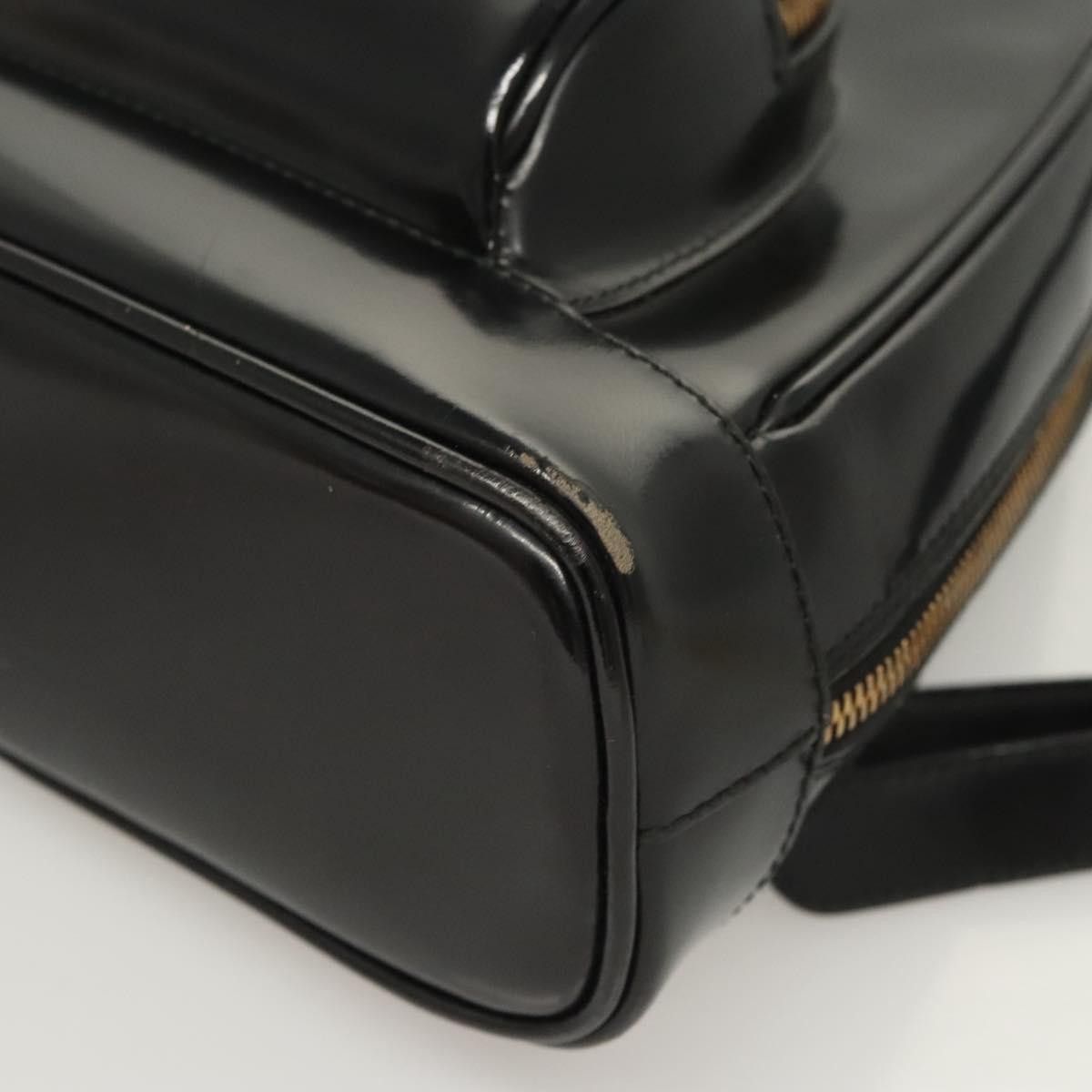Gucci GUCCI Bamboo Shoulder Bag Enamel Black Gold 007 2113 007 Size ONE SIZE - 11 Thumbnail