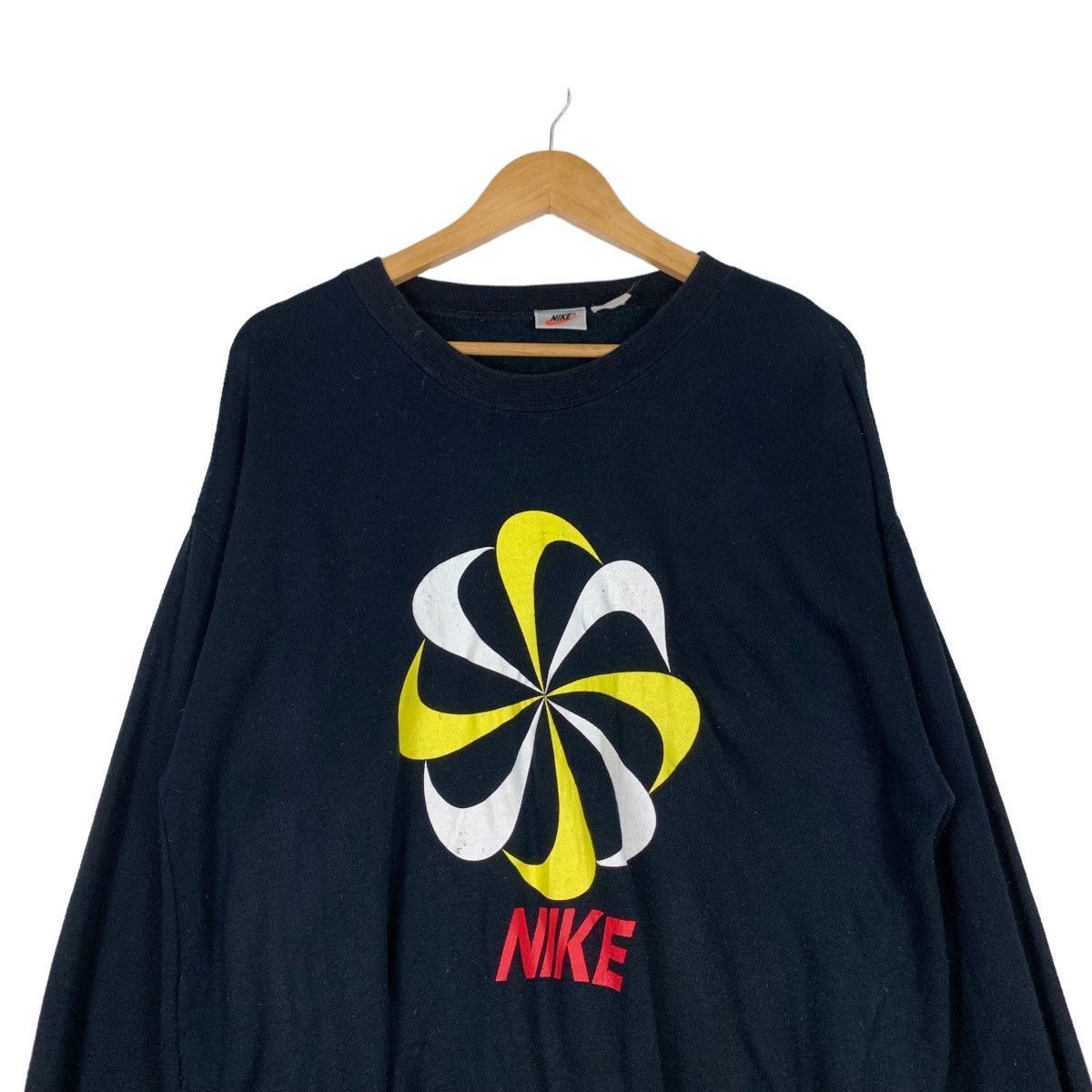 Nike NIKE Silver Tag Fan Big Logo Crewneck Sweatshirt #1175-C54 Size US M / EU 48-50 / 2 - 2 Thumbnail