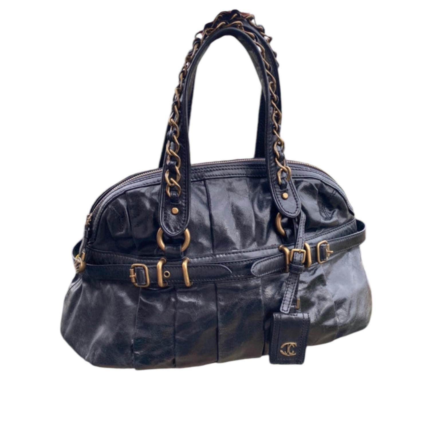 Roberto Cavalli The Cavalli Pleated Leather Shoulder Bag Size ONE SIZE - 1 Thumbnail