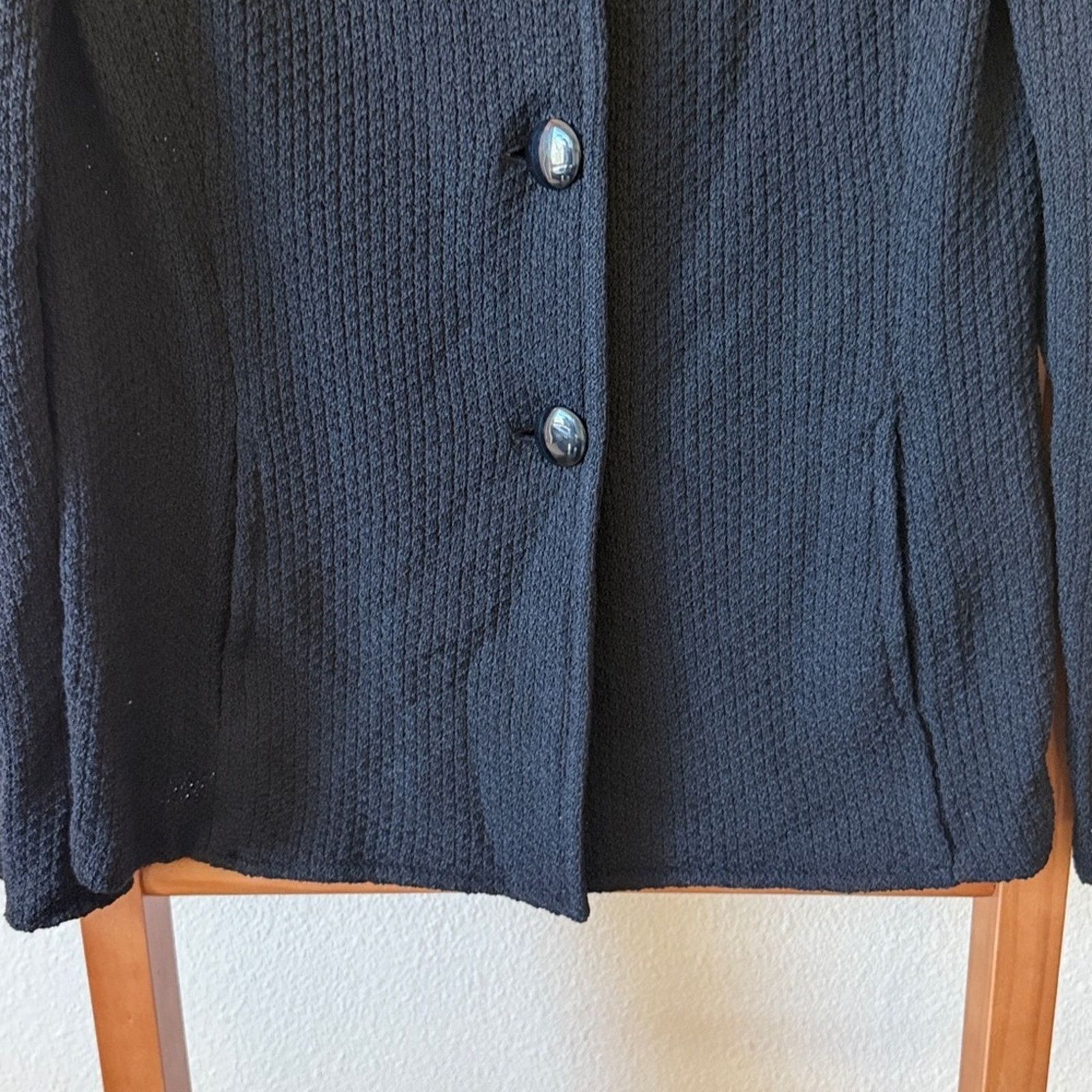 St. John St. John caviar size 2 Classic Black Blazer Size S / US 4 / IT 40 - 3 Thumbnail