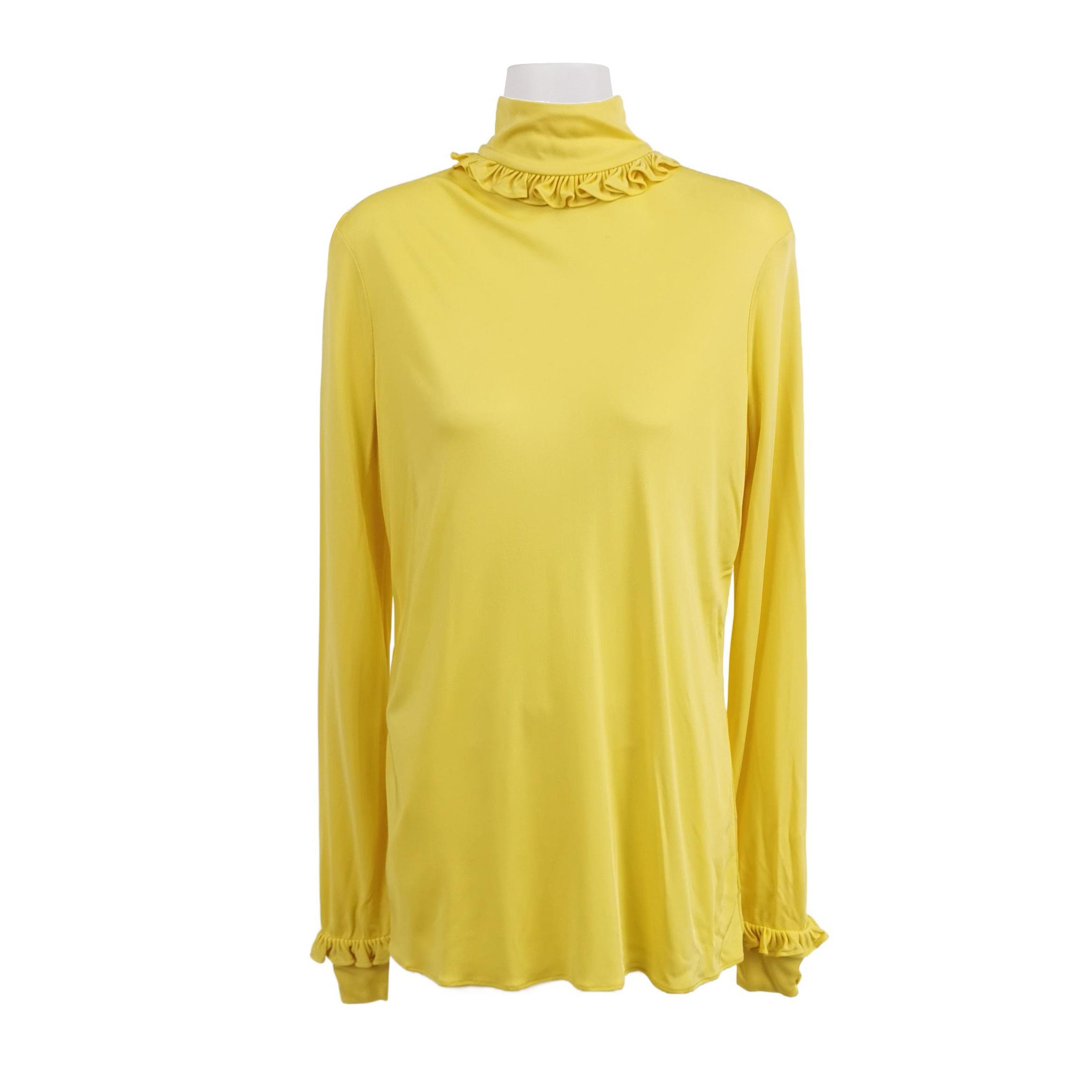 Prada Prada Solid Turtleneck Top in Yellow - dmc Size M / US 6-8 / IT 42-44 - 1 Thumbnail