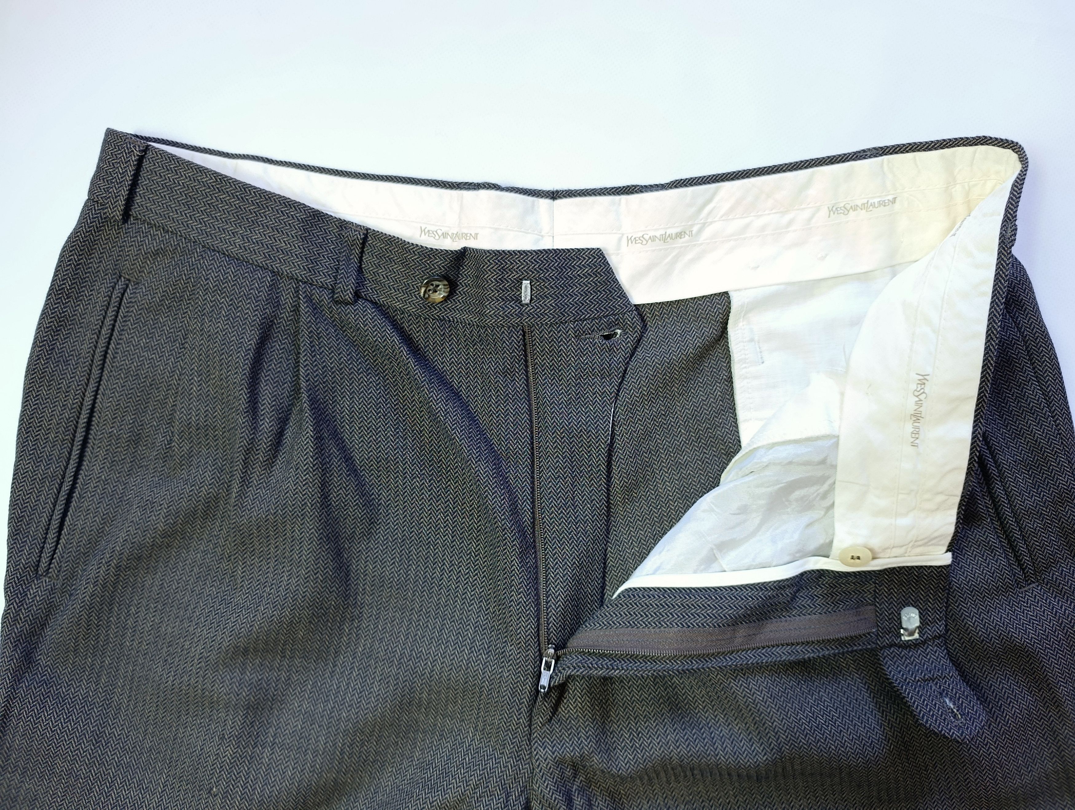 Yves Saint Laurent Yves Saint Laurent Vintage Casual Wool Pants Size US 36 / EU 52 - 9 Thumbnail