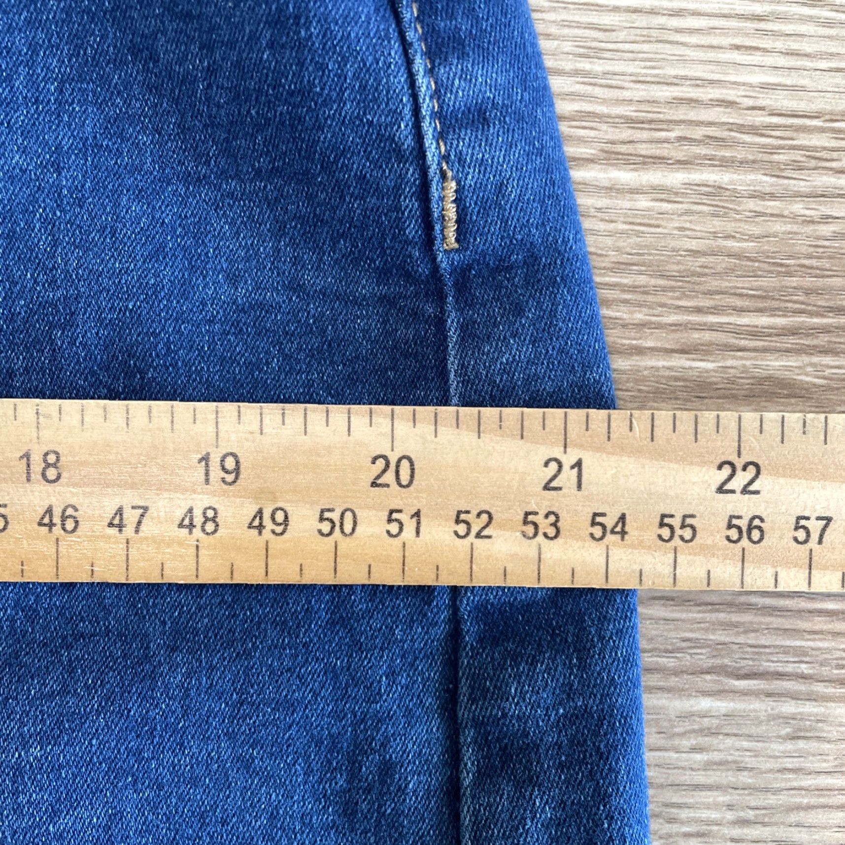 Denime BLEU Blue Denim A-Line Skirt Size 16 Regular Women Size 38" / US 16 / IT 52 - 6 Thumbnail
