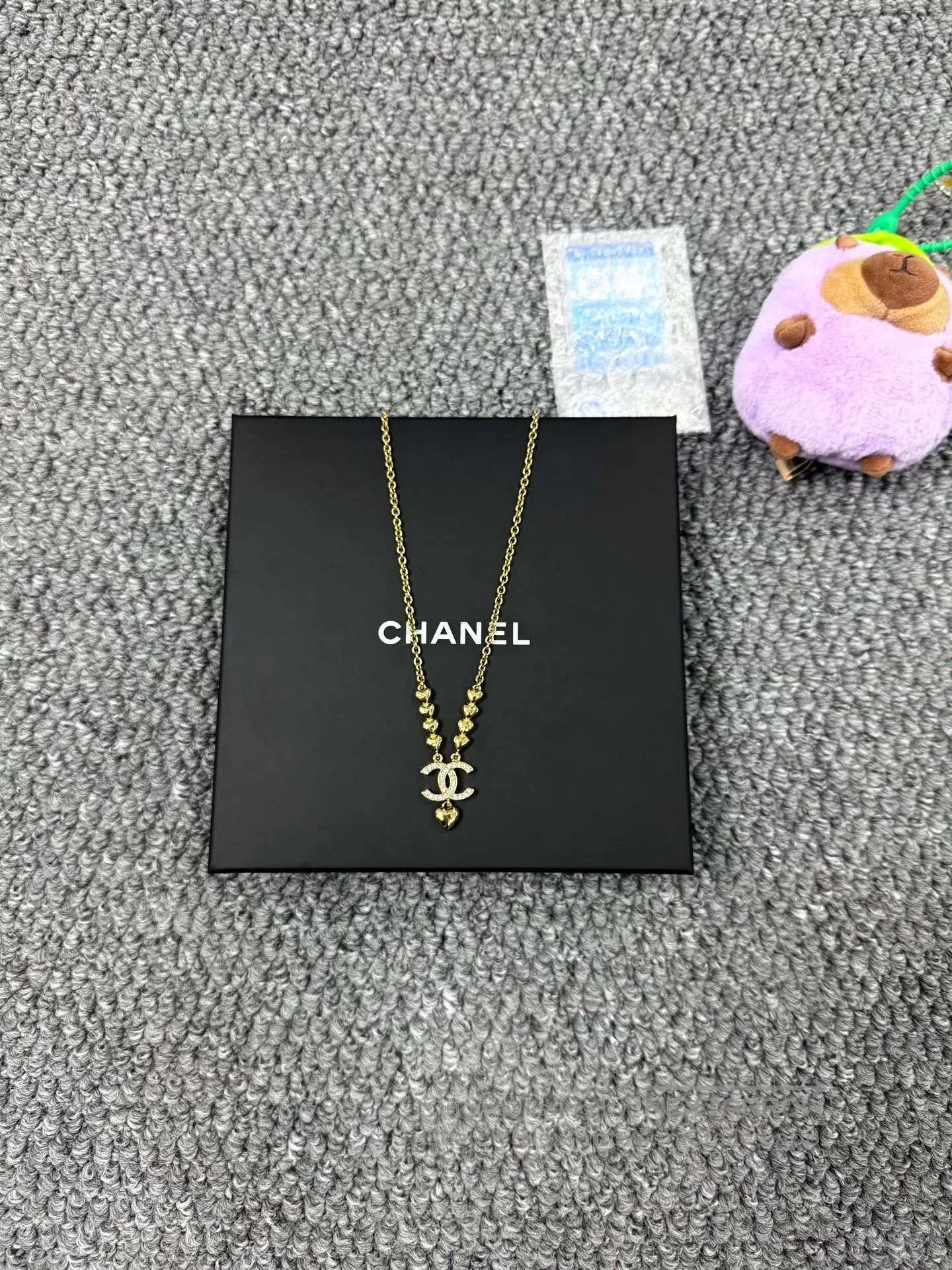 Chanel Chanel Gold heart double C necklace| Size ONE SIZE - 1 Thumbnail