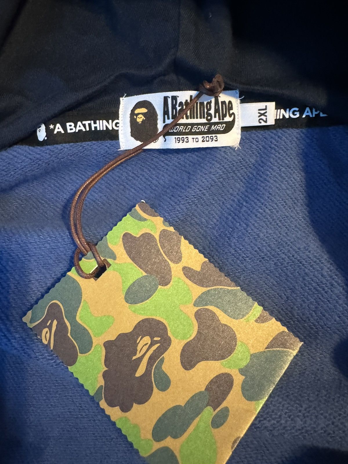 Bape BAPE Double Hood Full Zip Hoodie Navy Blue Men’s XLL (NWT) Size US XXL / EU 58 / 5 - 4 Thumbnail