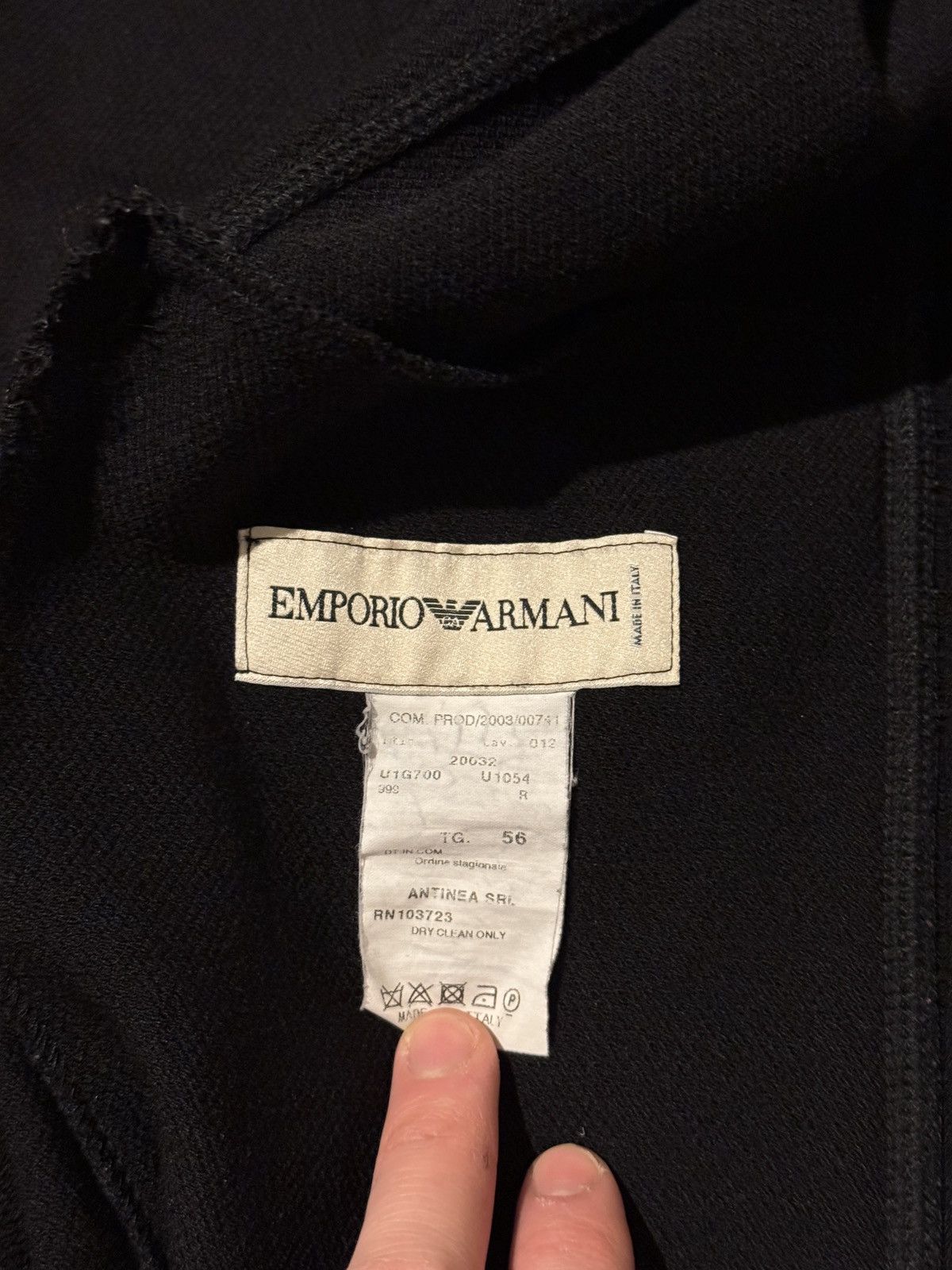 Emporio Armani Emporio Armani Vintage Wool Coat Size US L / EU 52-54 / 3 - 4 Thumbnail